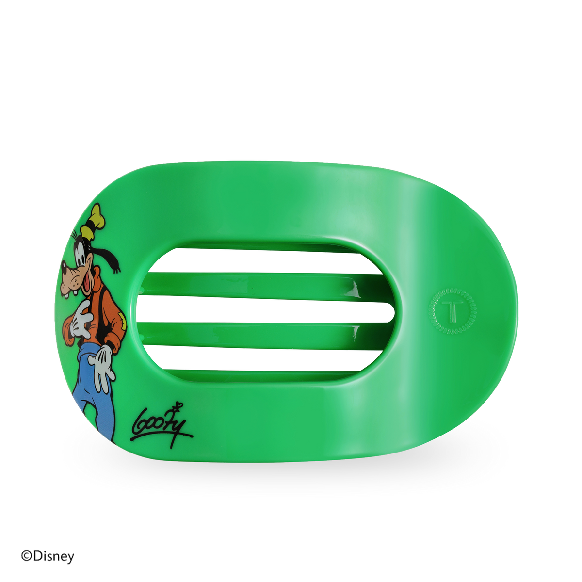 TELETIES - Goofy | Large | Flat Round Hair Clip