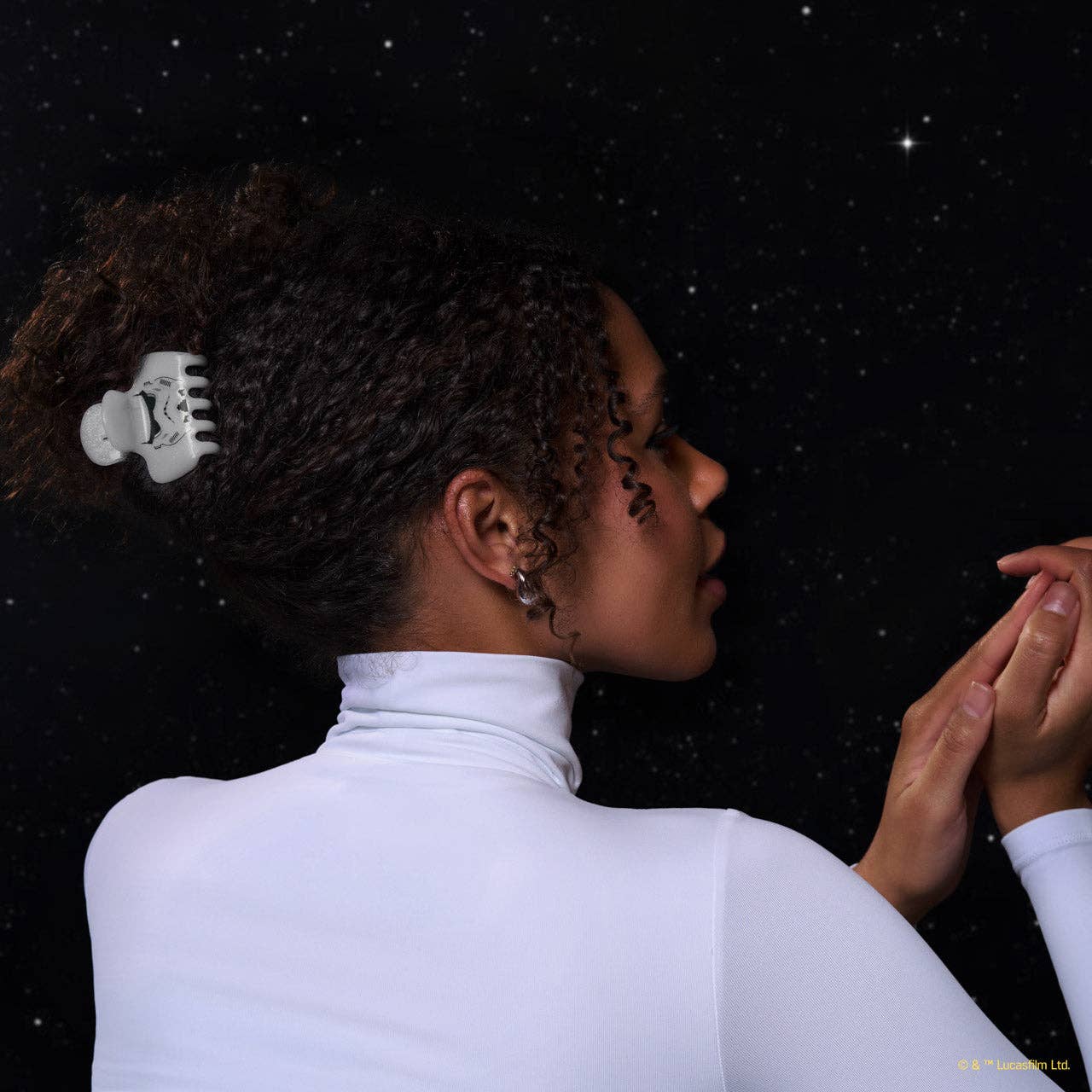 KITSCH - Star Wars™ & Kitsch Glitter Cloud Clip in Stormtrooper