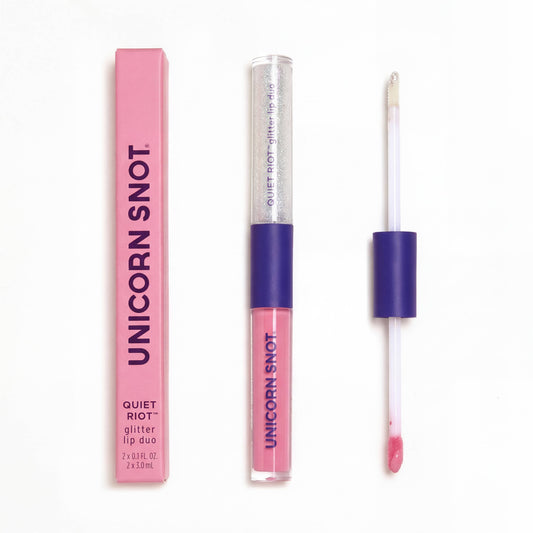 Unicorn Snot | Glitter Beauty - Quiet Riot | Baby Pink-Hush | Glitter Lip Duo | Lip Paint