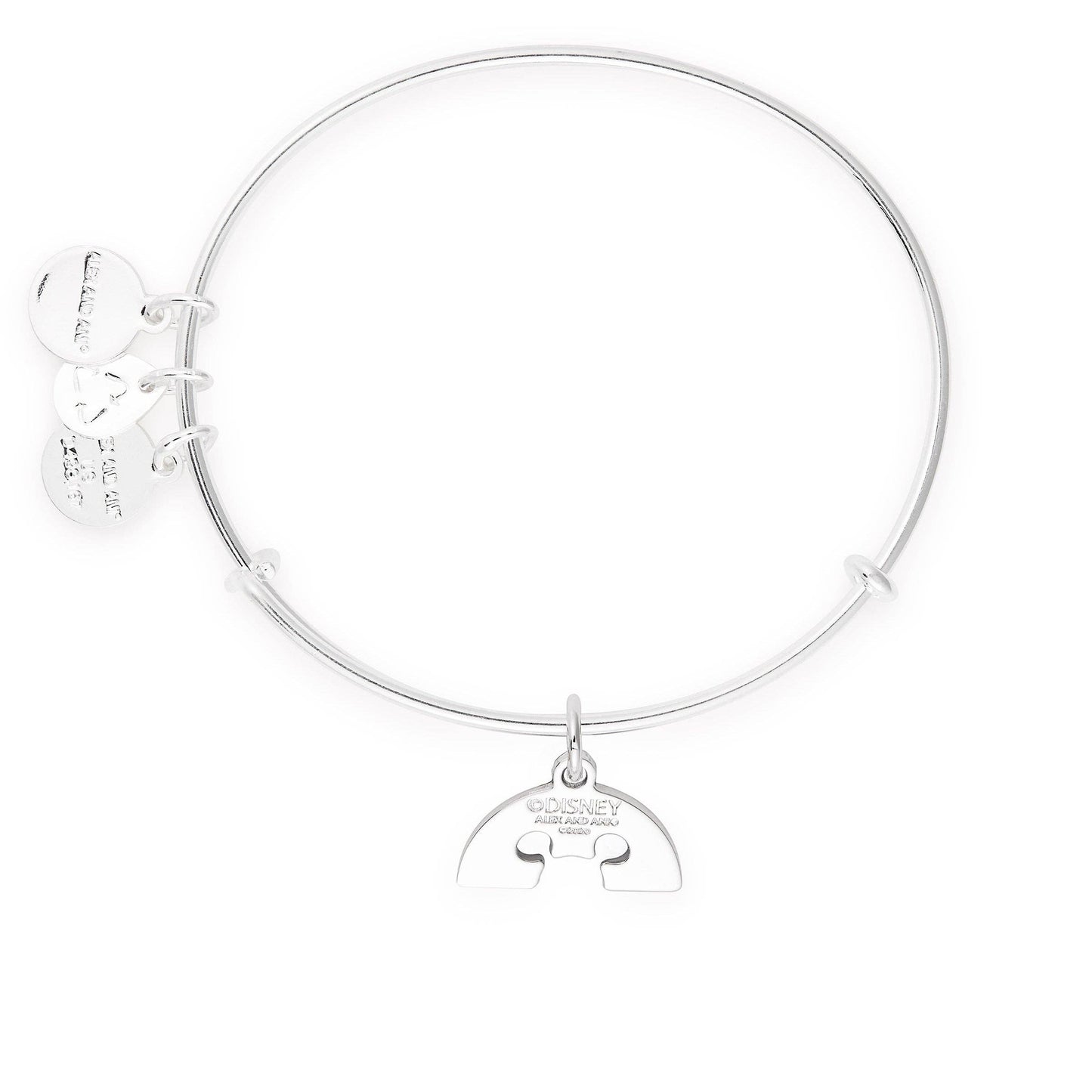 Alex and Ani - Disney® Rainbow Mickey Charm Bangle: Silver