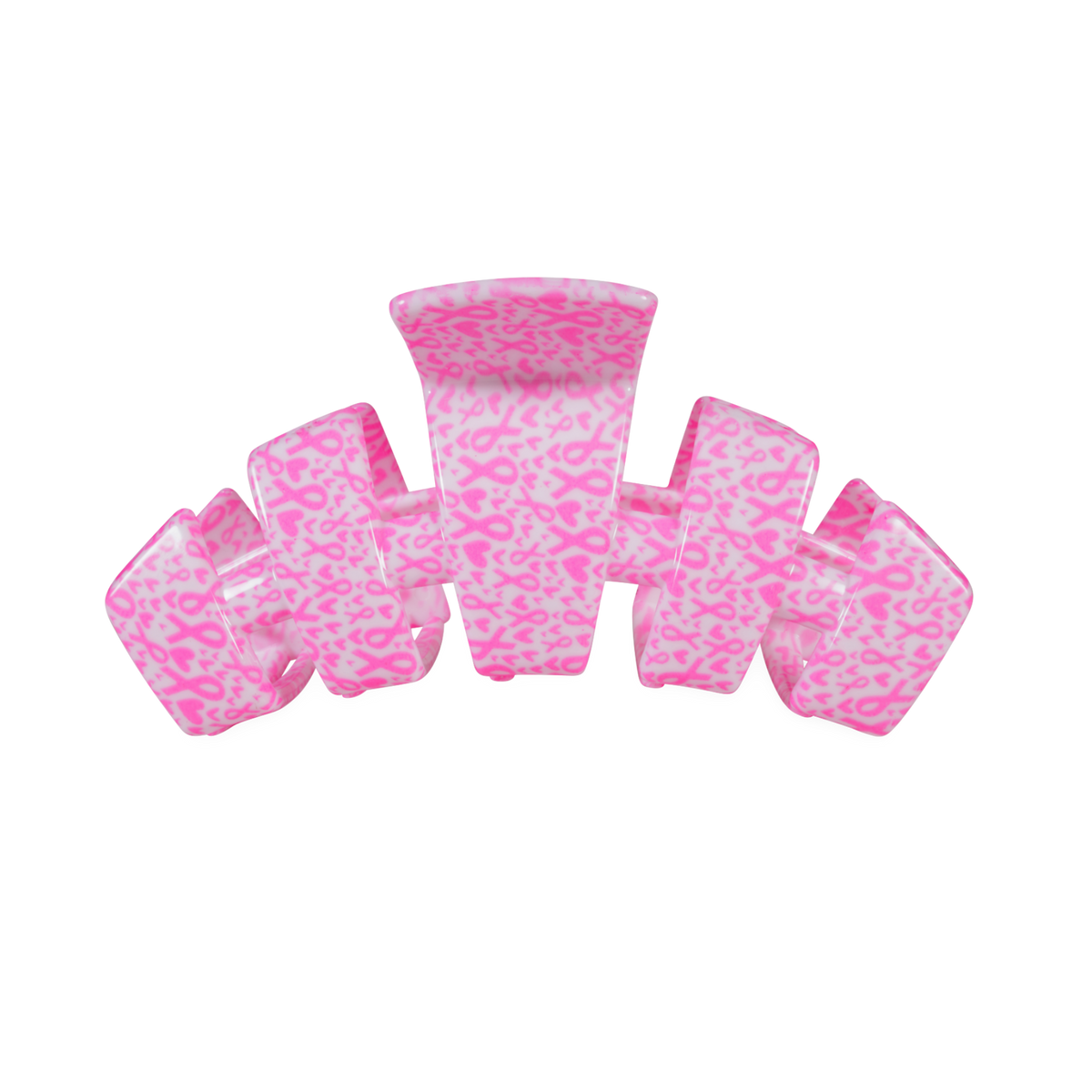 TELETIES - Classic | Breast Cancer Awareness | Medium | Claw Clip
