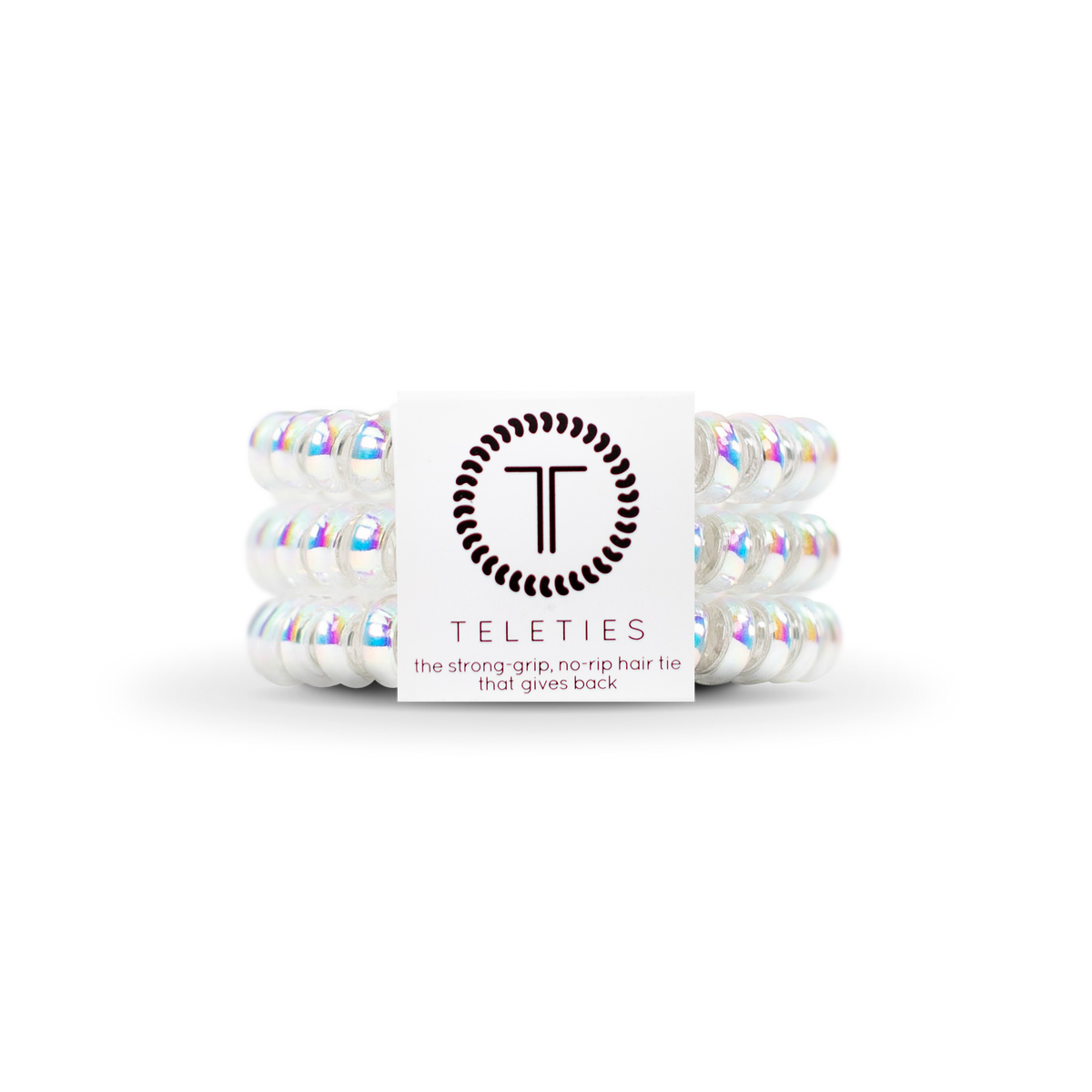 TELETIES - Spiral Hair Coils | Small | Peppermint Hair Ties
