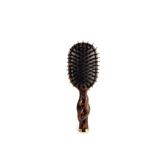 TELETIES - Mini Boar Brush | Tortoise