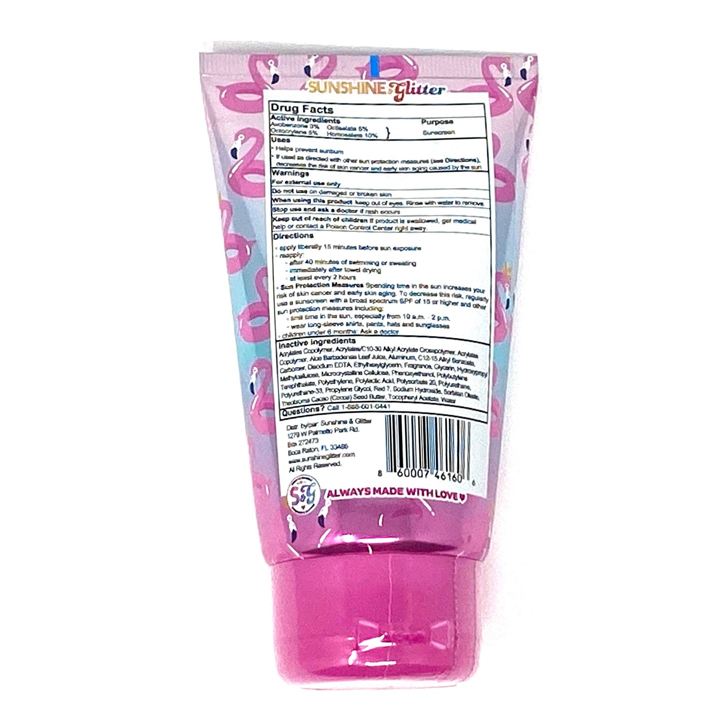 Sunshine & Glitter - Sea Star Sparkle Pink Glamingo SPF 50 Glitter Sunscreen
