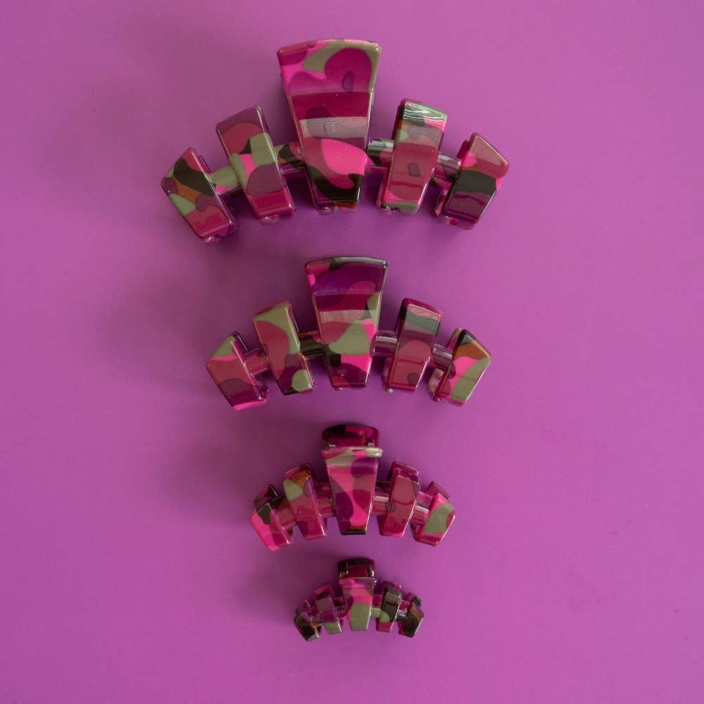 TELETIES - Classic Garden Glam Small Claw Clip