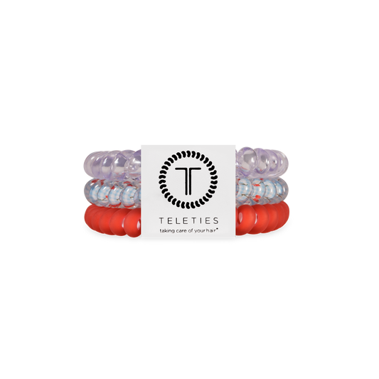 TELETIES - Spiral Hair Coils | Small | Basket of Cherries