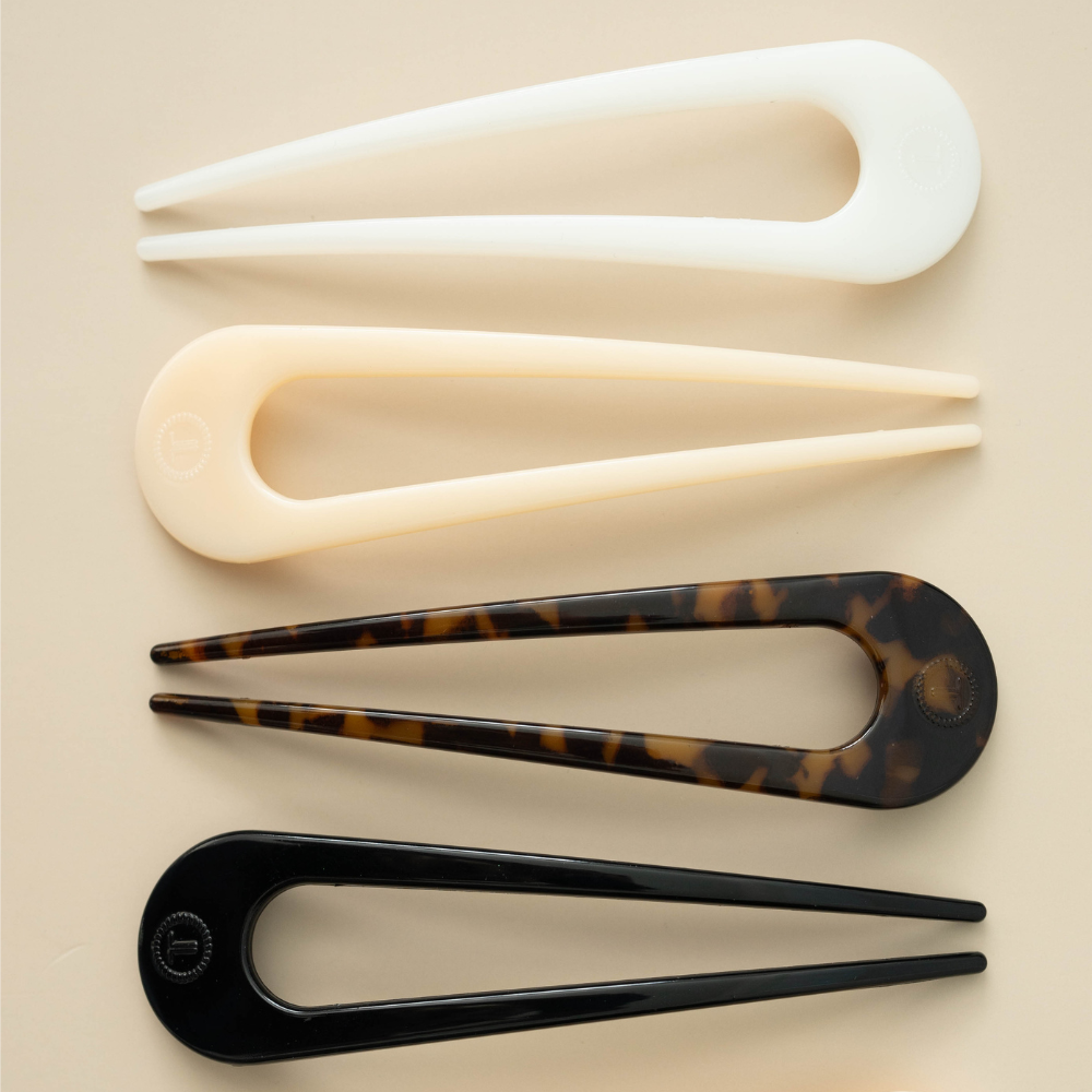 TELETIES - French Hair Pin Coconut White