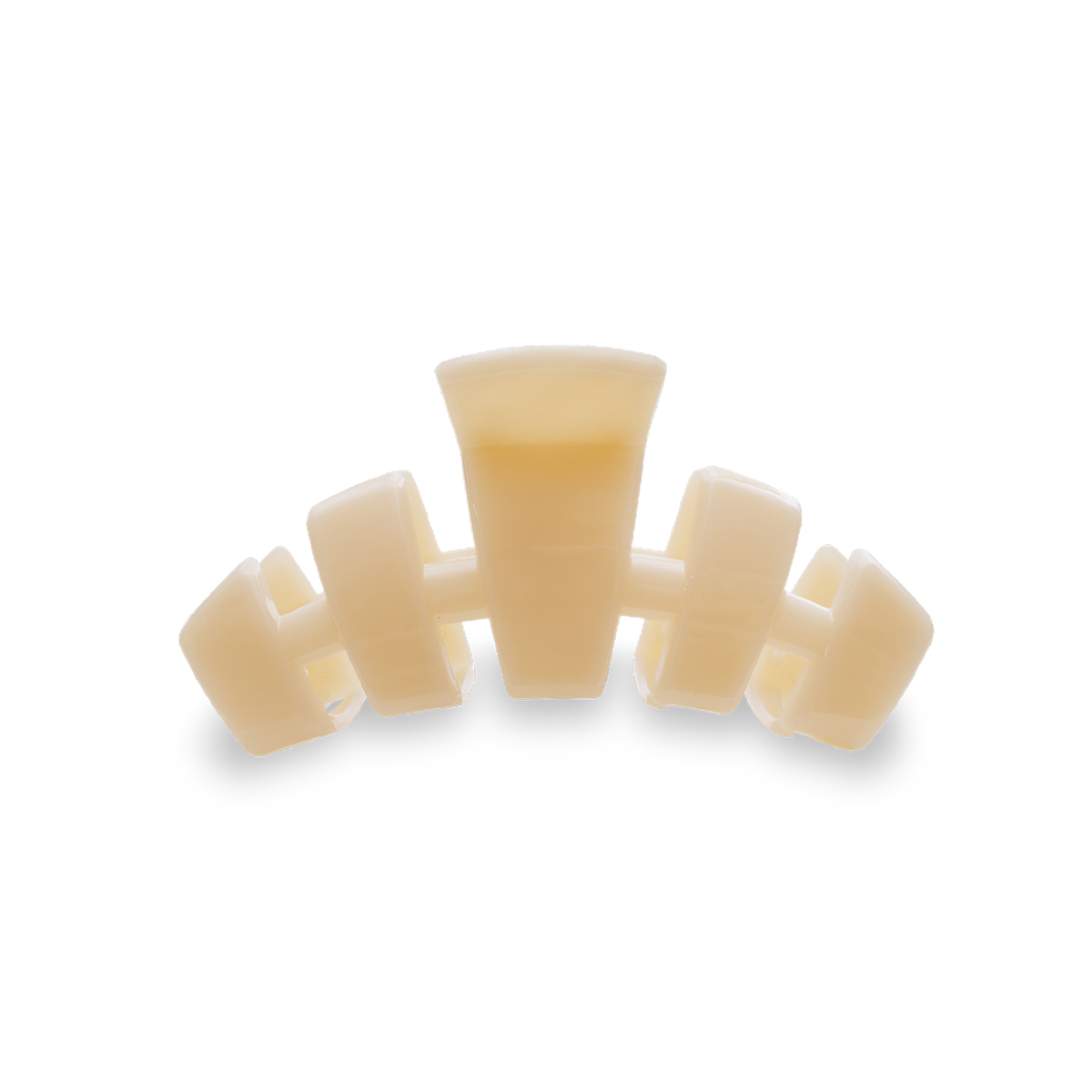 TELETIES - Classic Hair Clip | Small | Almond Beige