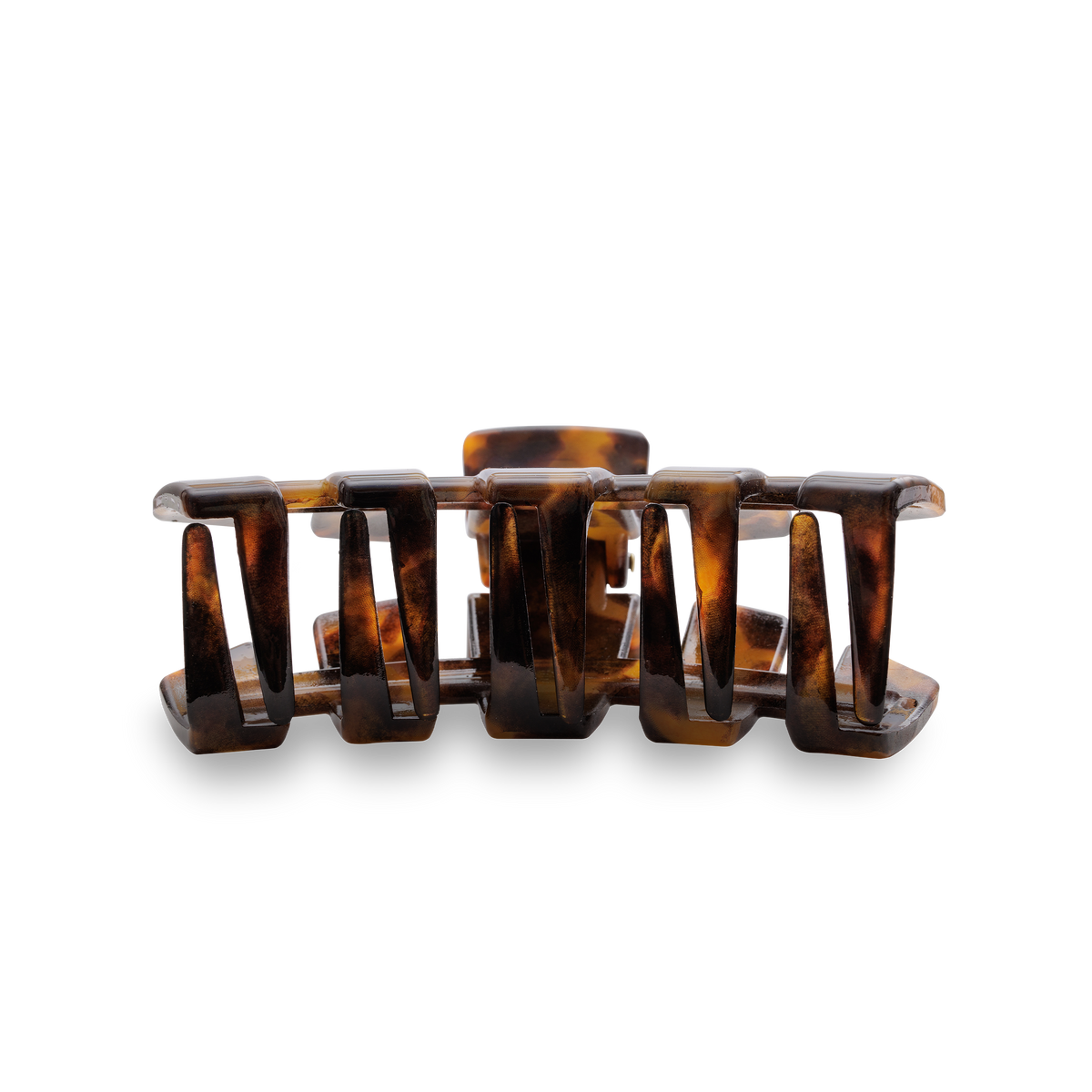 TELETIES - Classic Hair Clip | Medium | Tortoise