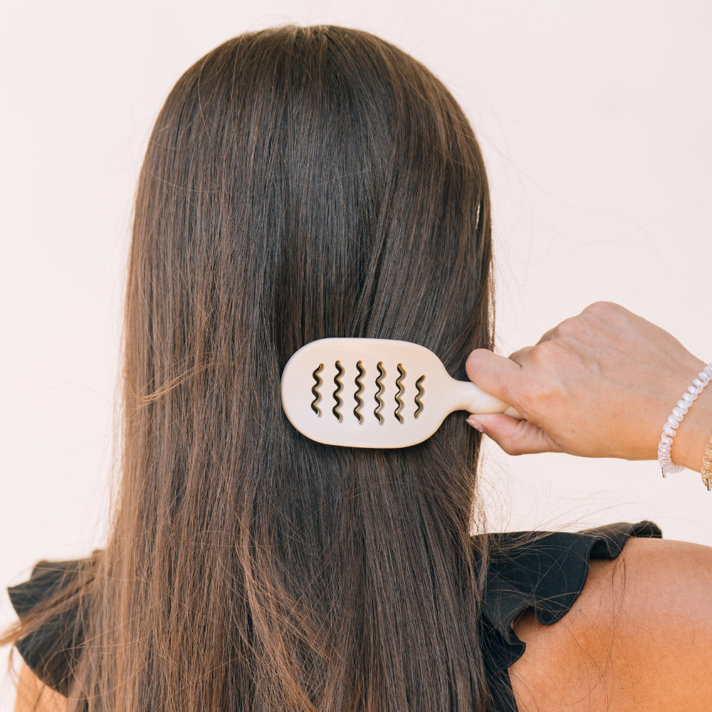 TELETIES - Mini Vented Brush | Tan