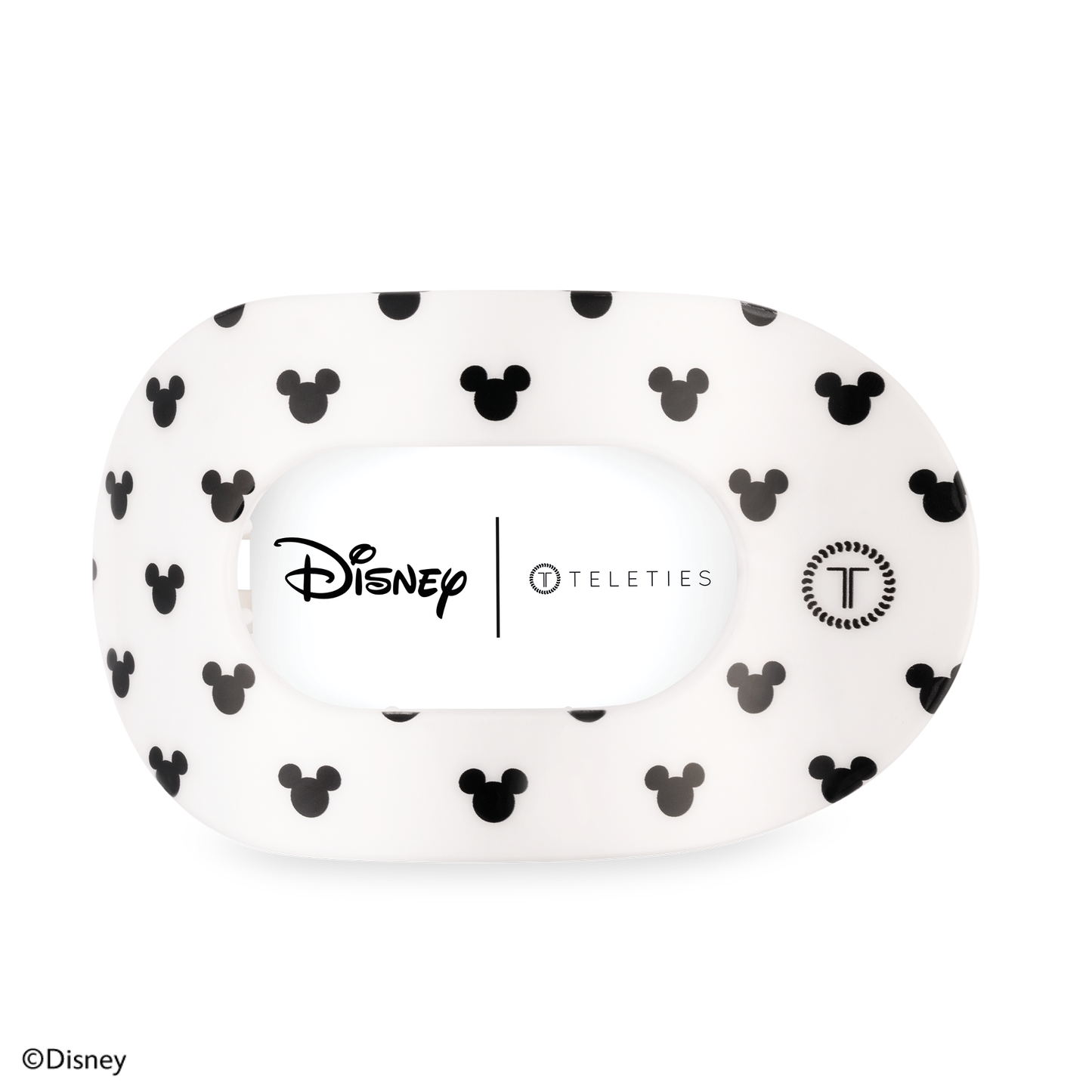 TELETIES - Flat Round Hair Clip | Large | The Iconic Mickey Mouse