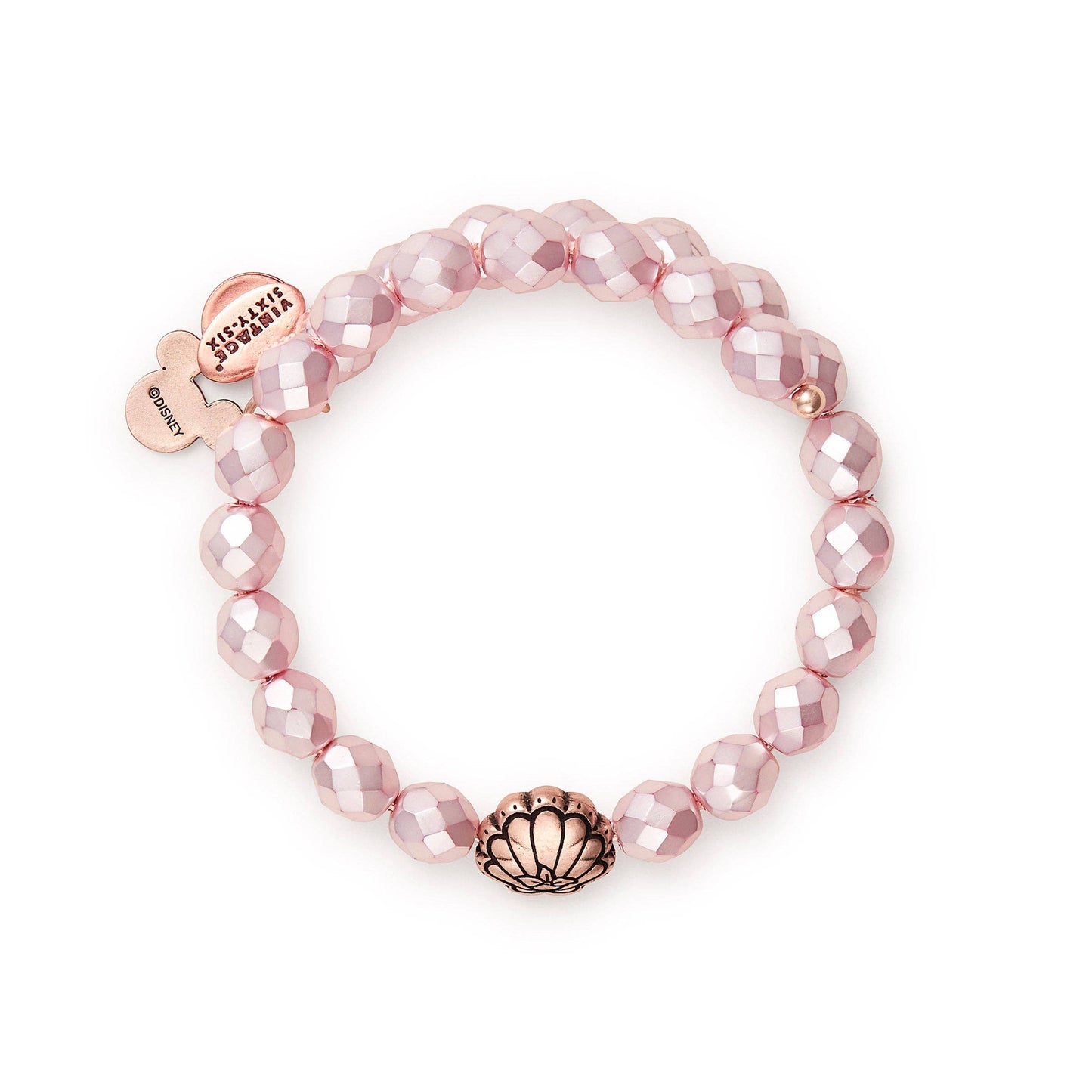 Alex and Ani - Disney® Ariel Pearl Wrap Bracelet: Antiqued Rose Gold