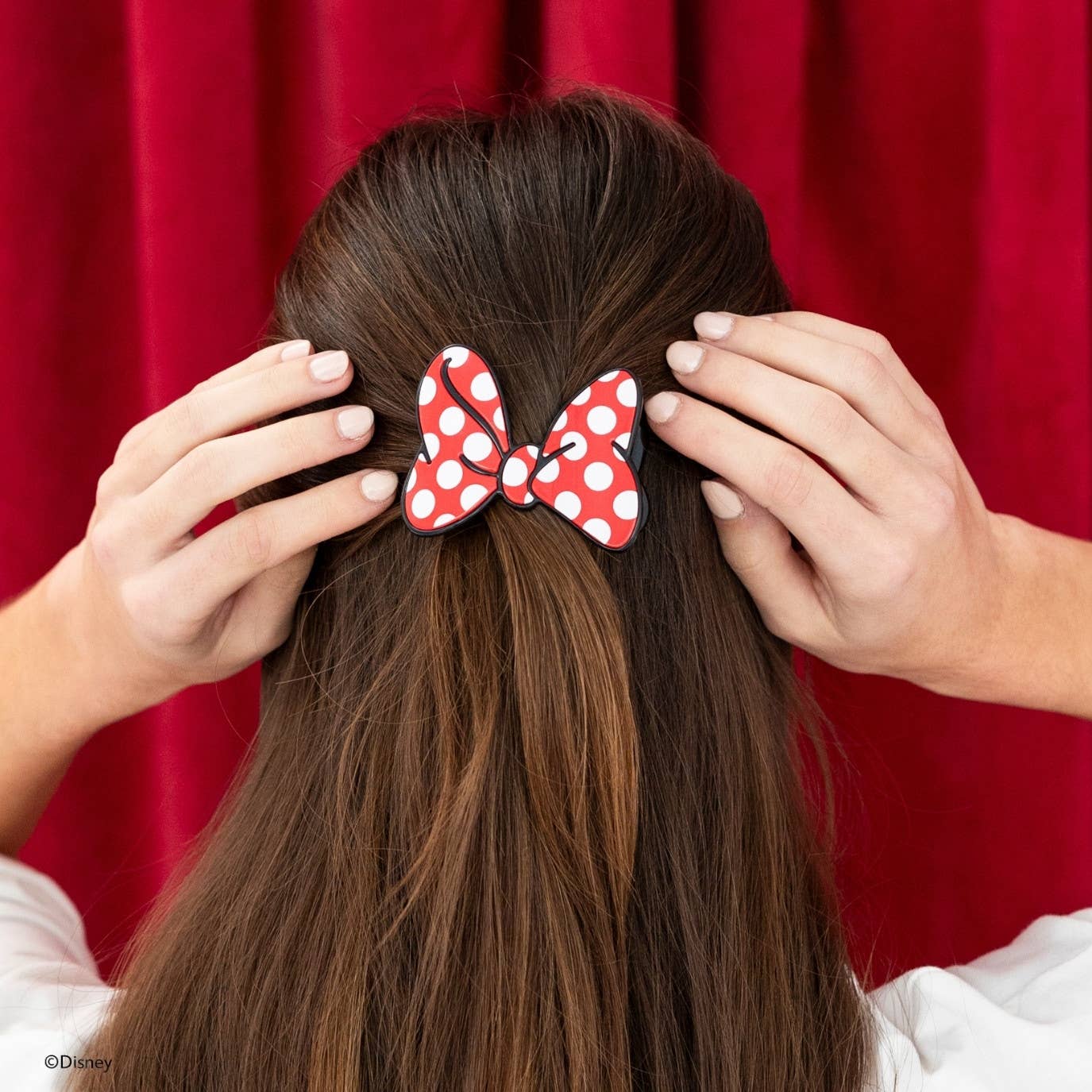 TELETIES - Disney: Minnie's Bow | Tiny |  Flat Hair Clip