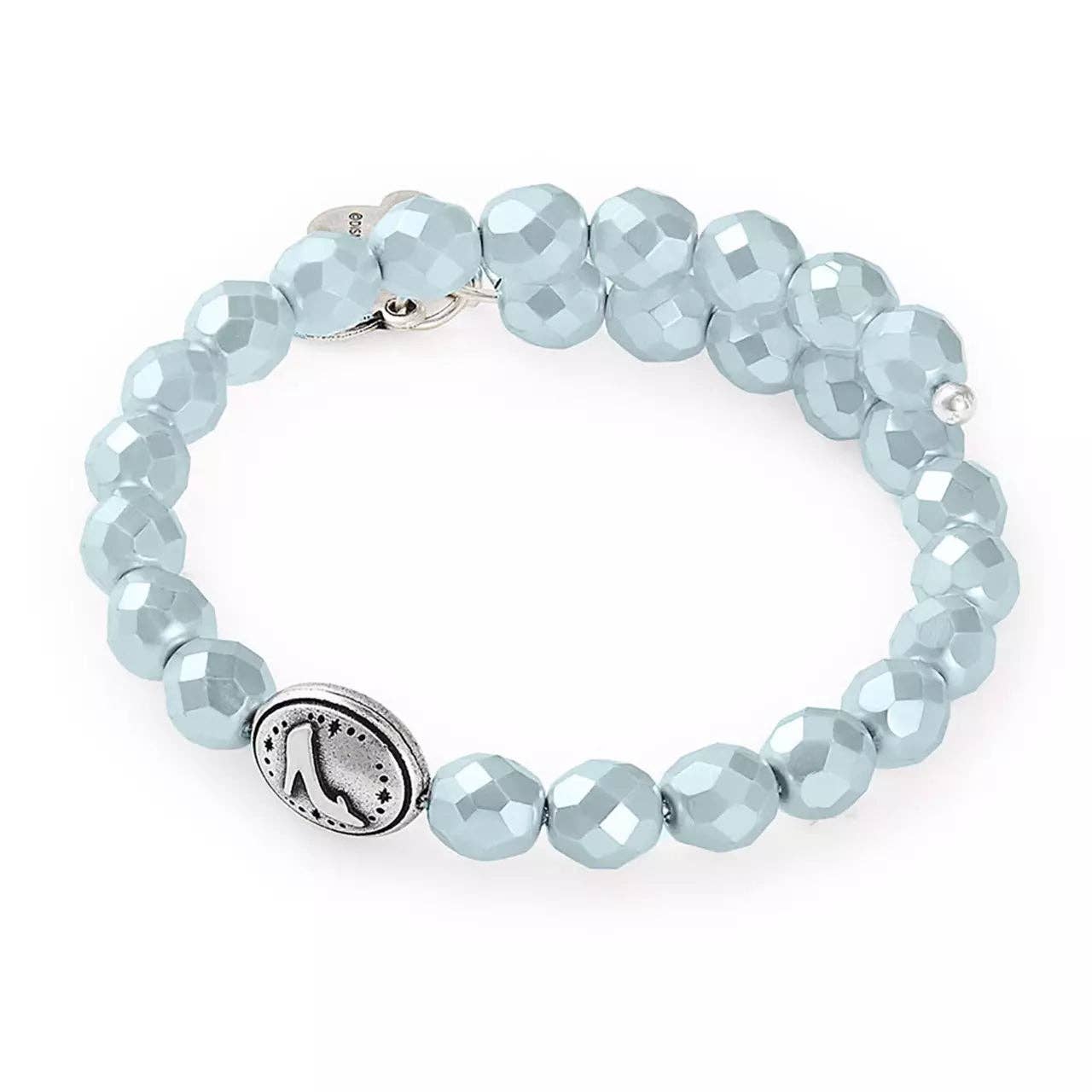 Alex and Ani - Disney® Cinderella Pearl Wrap Bracelet: Antiqued Silver