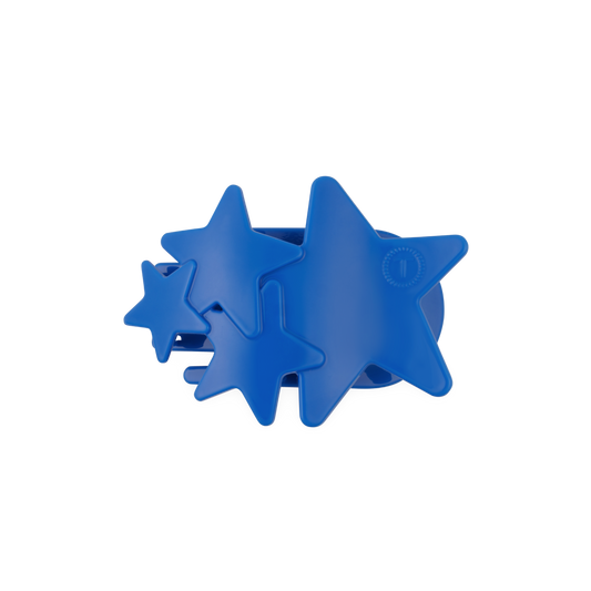 TELETIES - Flat Hair Clip | Medium | Blue Shooting Star