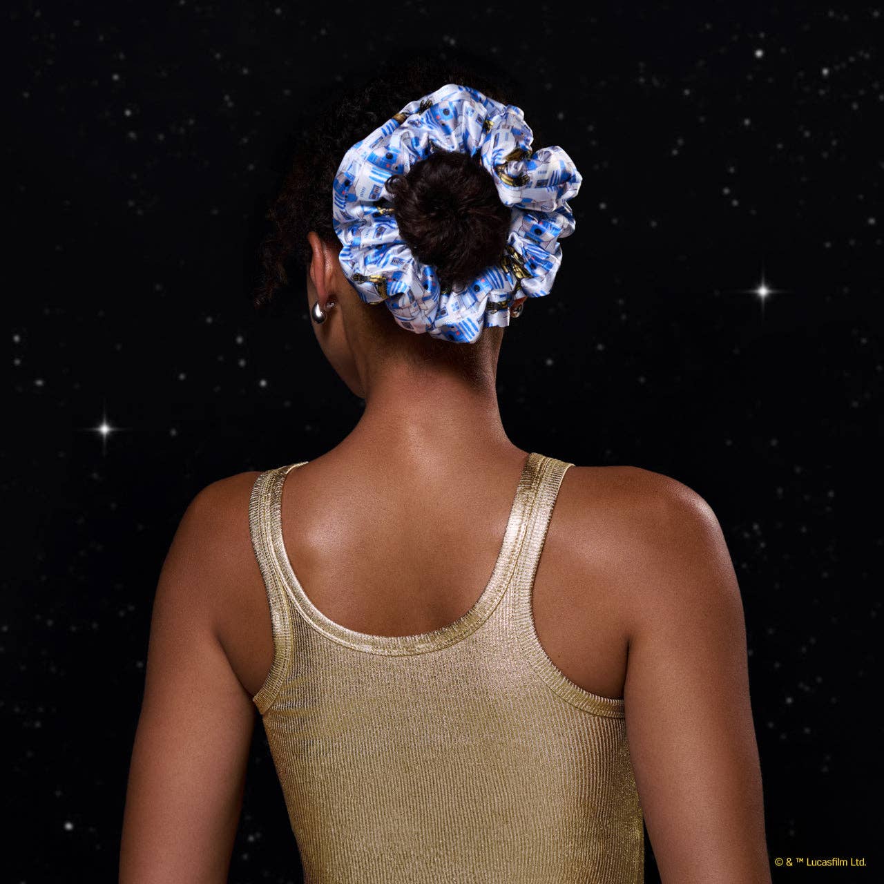 KITSCH - Star Wars™ & Kitsch Pillow Scrunchies® in Satin - R2-D2 & Stormtroopers