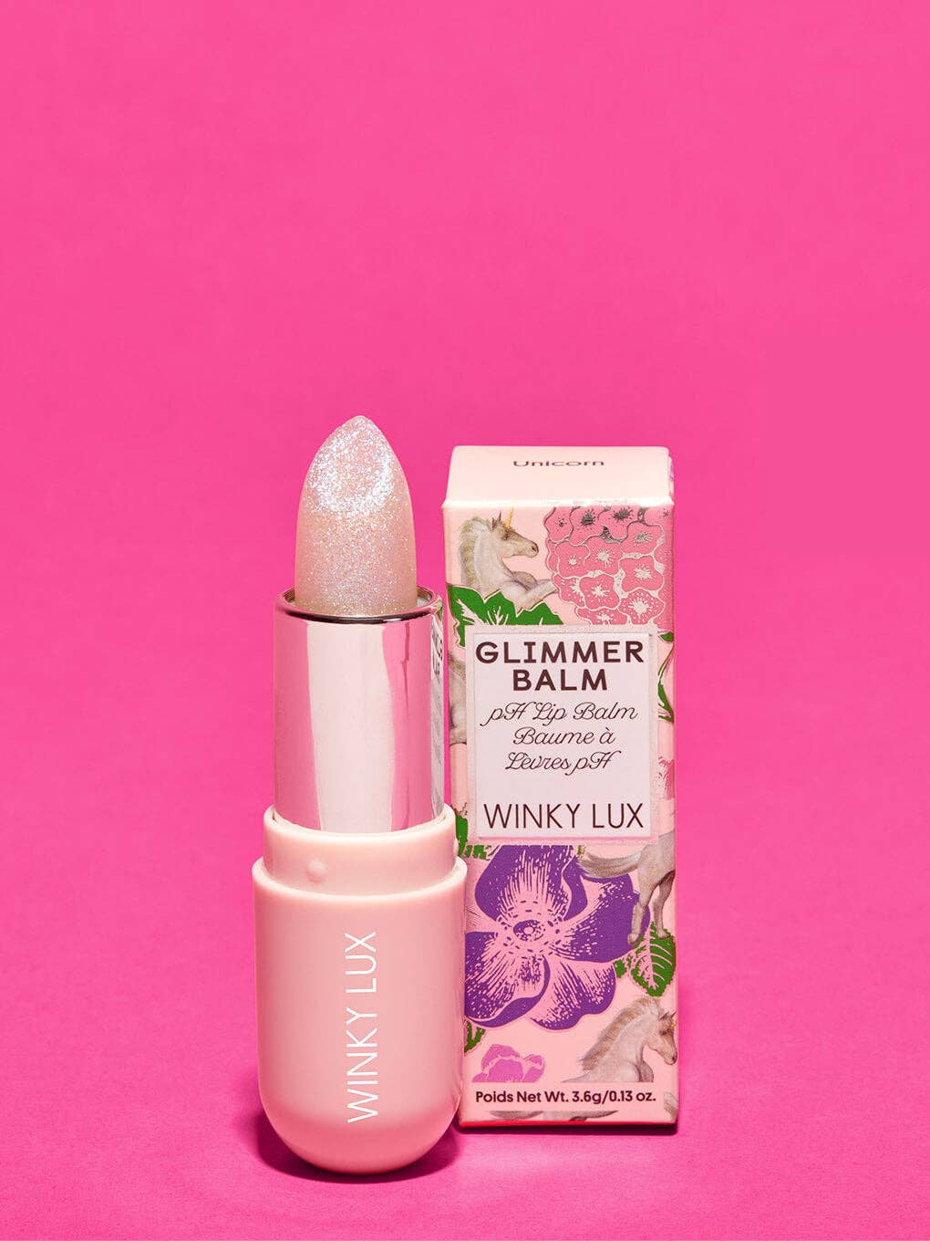Winky Lux - Glimmer pH Lip Balm: Rosé Glimmer