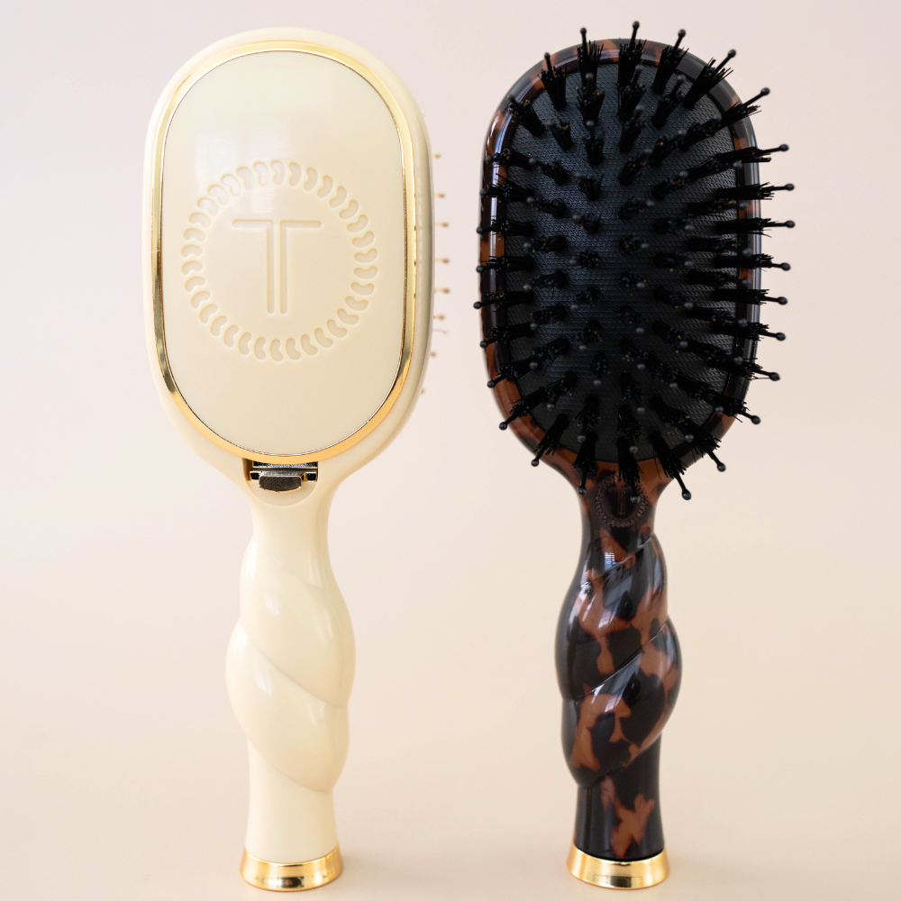 TELETIES - Mini Boar Brush | Tan