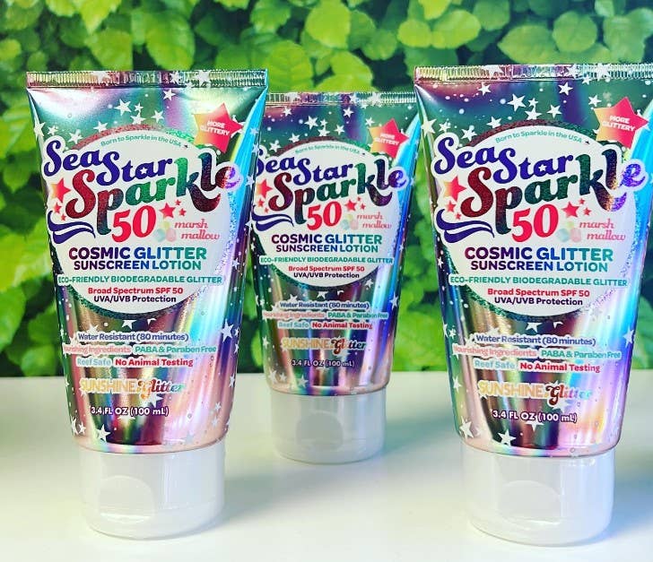 Sunshine & Glitter - Sea Star Sparkle Cosmic Stardust SPF 50 Glitter Sunscreen