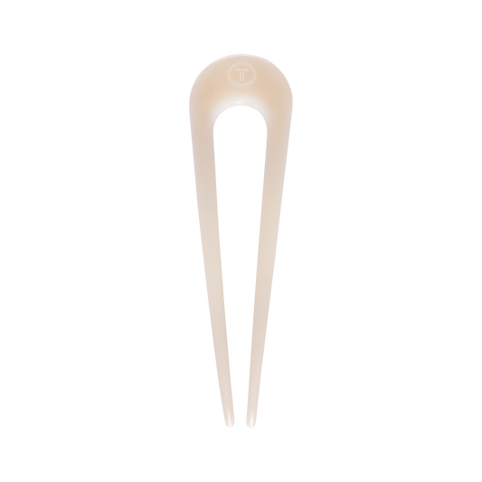 TELETIES - French Hair Pin Almond Beige