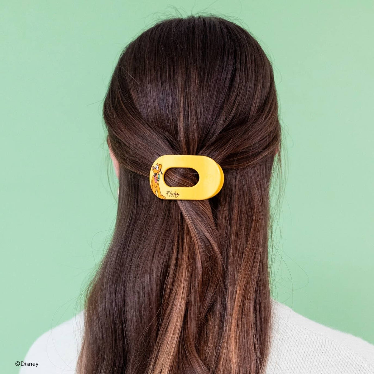 TELETIES - Pluto | Small | Flat Round Hair Clip