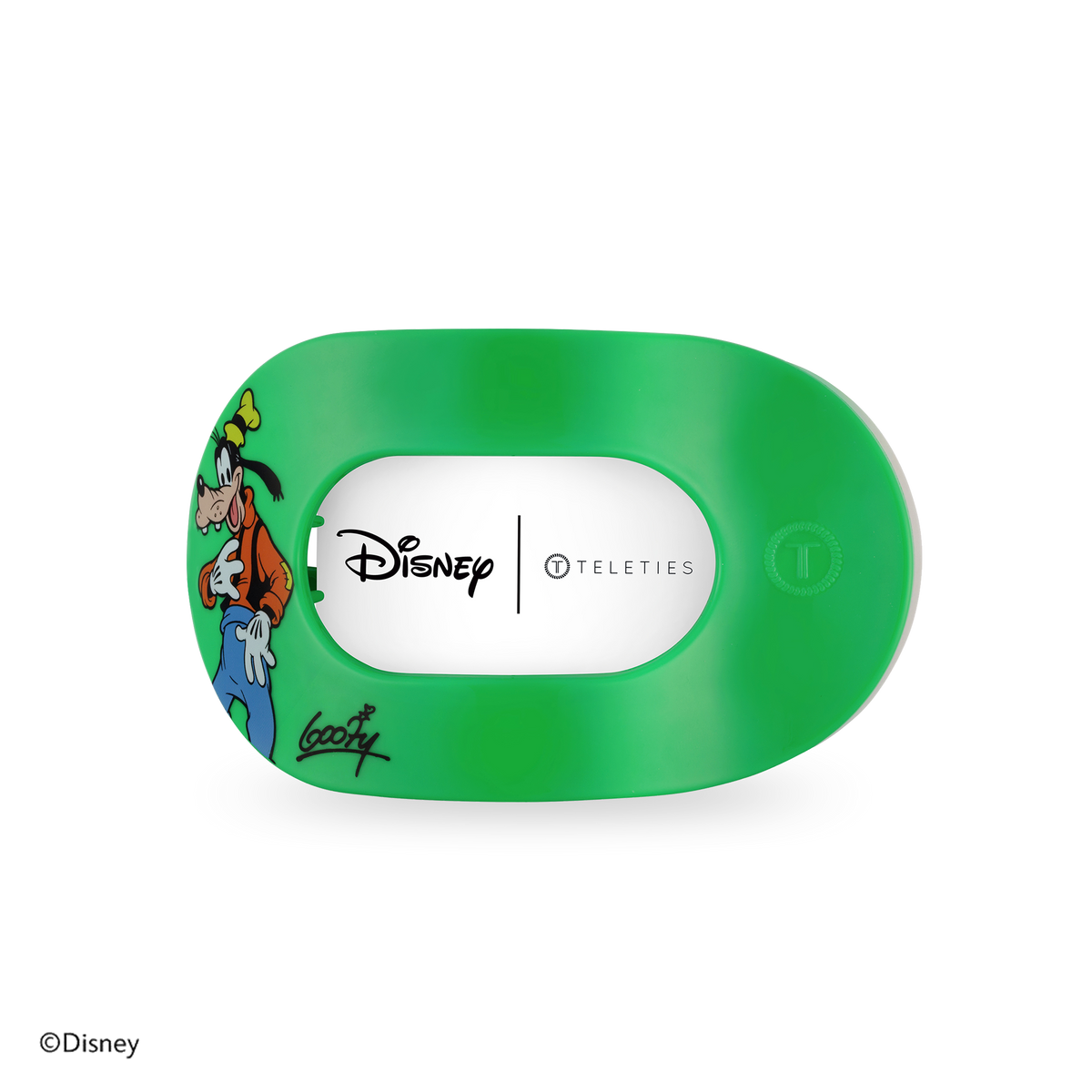 TELETIES - Goofy | Medium | Flat Round Hair Clip