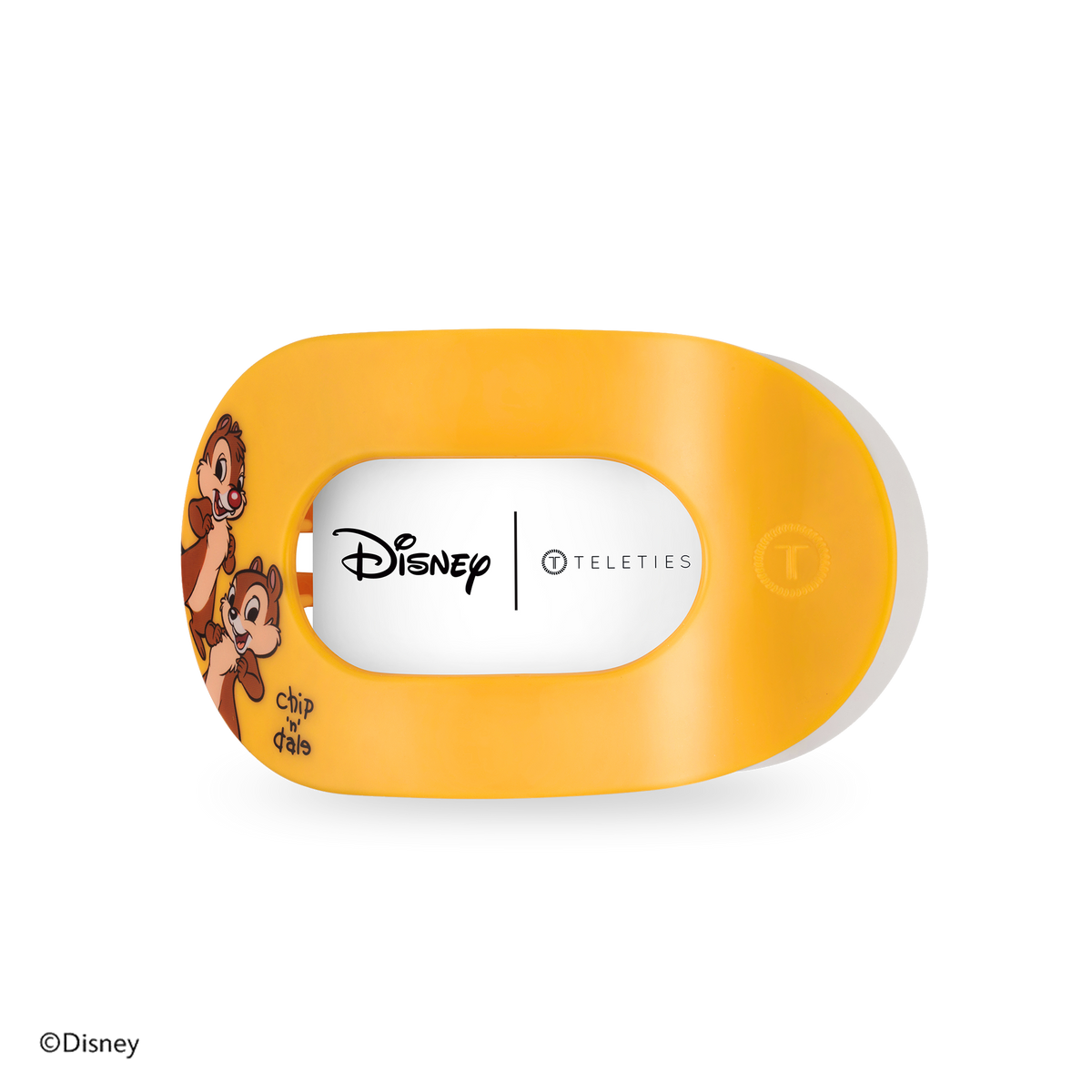 TELETIES - Chip 'N Dale | Medium | Flat Round Hair Clip