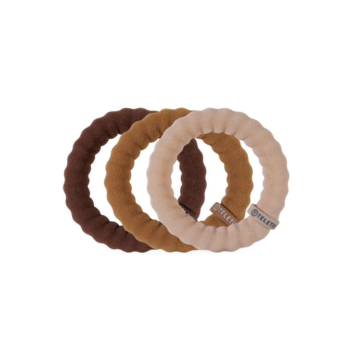 TELETIES - Espresso Yourself | Large | Nylon Hair Ties