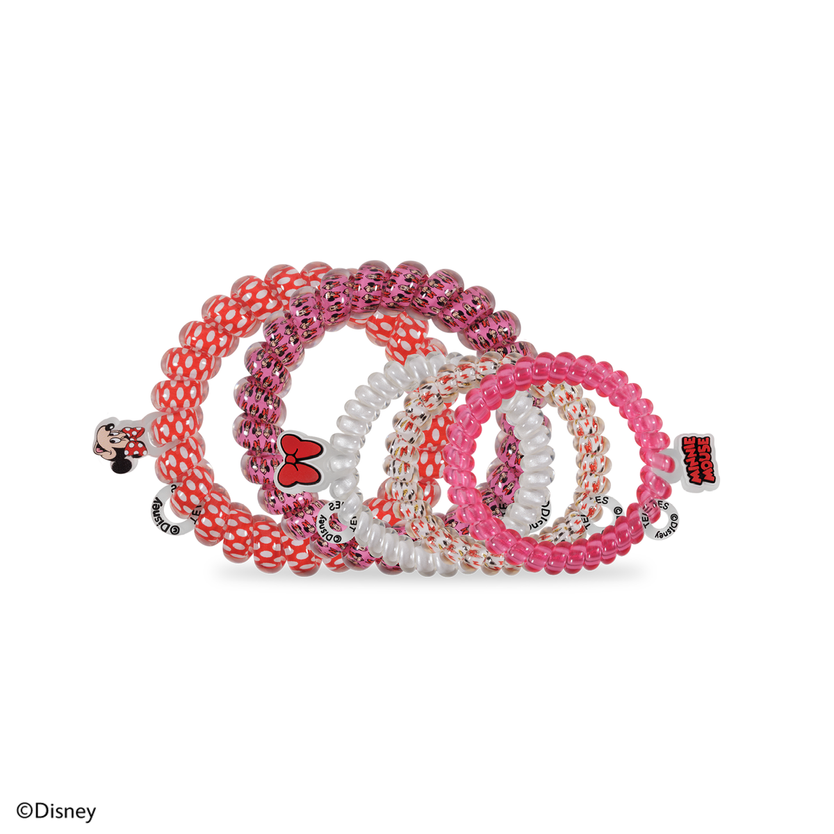 TELETIES - Minnie Mouse | Mix Pack | Hair Ties