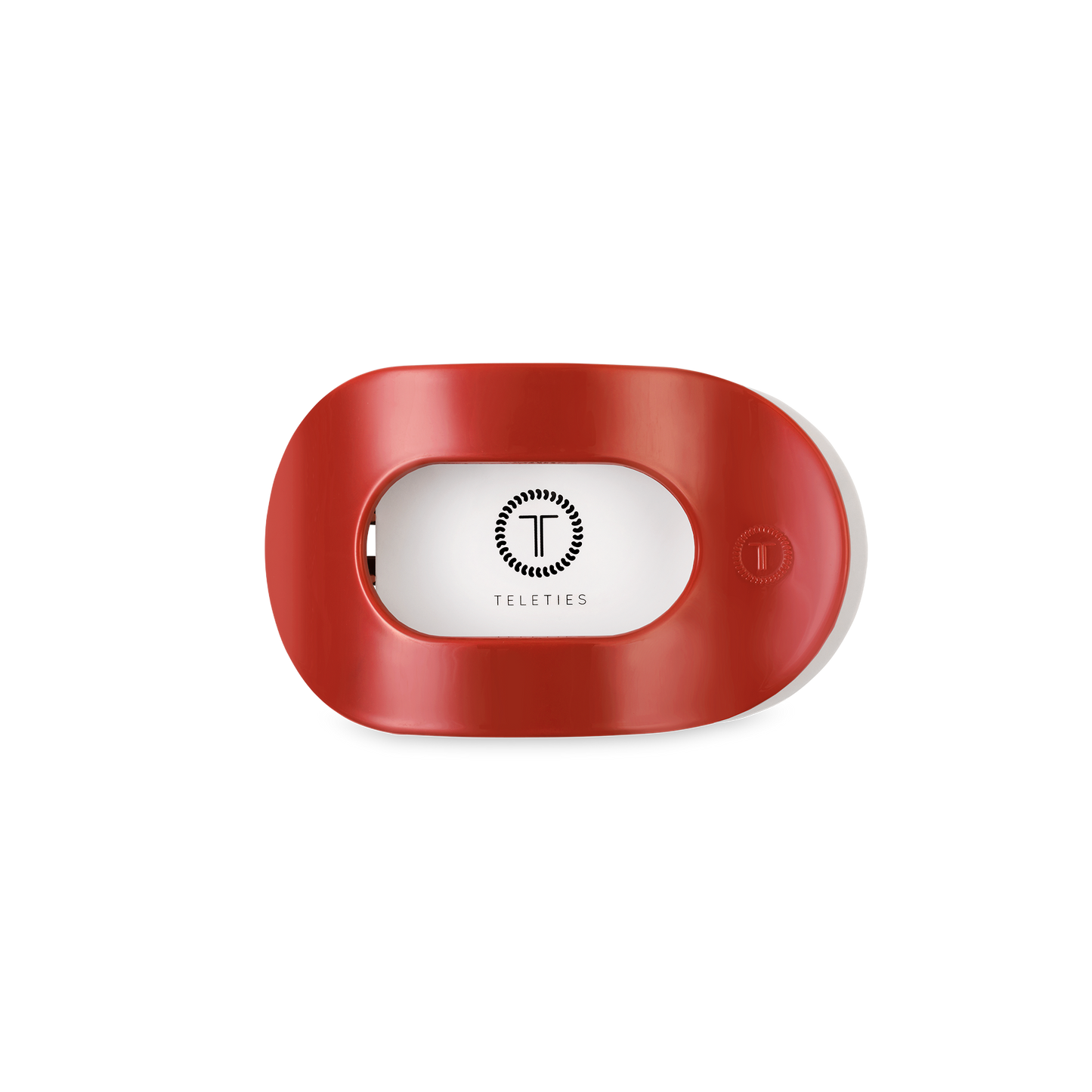 TELETIES - Flat Round Hair Clip | Small | Red Carpet Ready