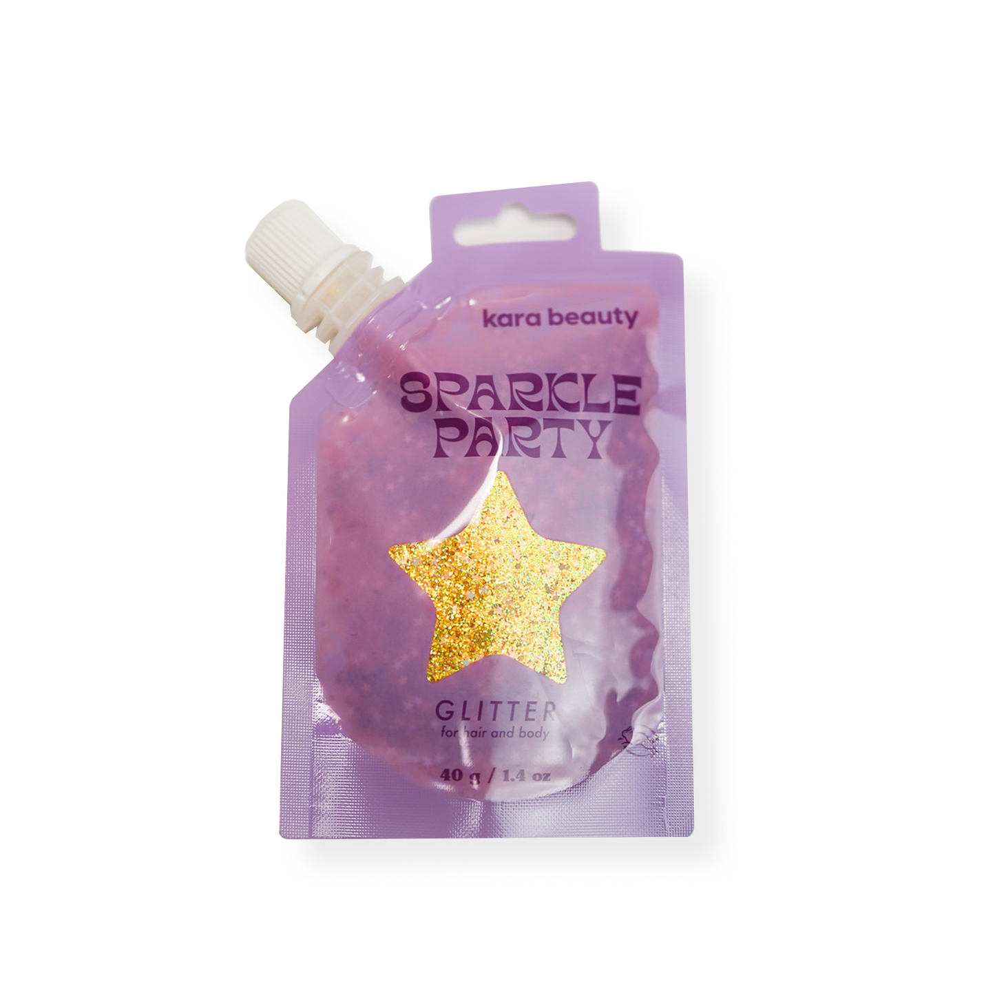 Kara Beauty - SPARKLE PARTY HAIR AND BODY GEL - SINGLE PACKS: TANGERINE SMILES