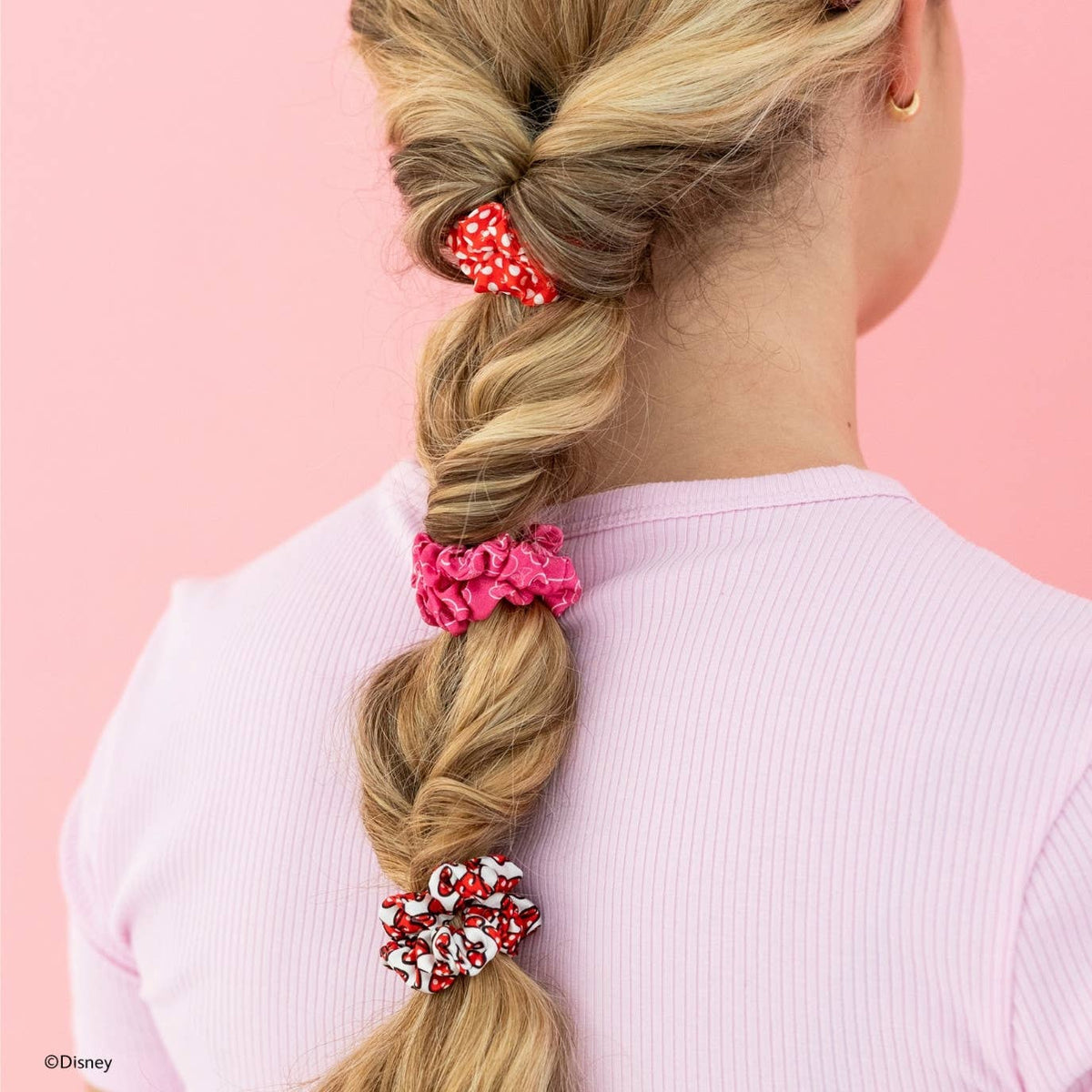 TELETIES - Minnie Mouse | Small | Silk Scrunchies