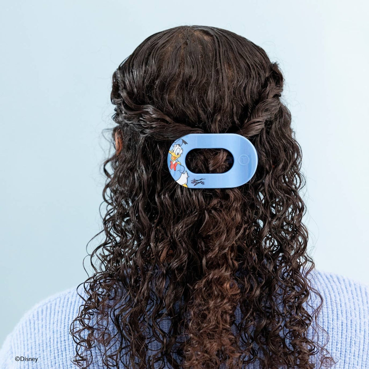 TELETIES - Donald Duck | Small | Flat Round Hair Clip