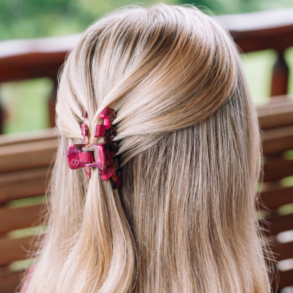 TELETIES - Classic Garden Glam Small Claw Clip