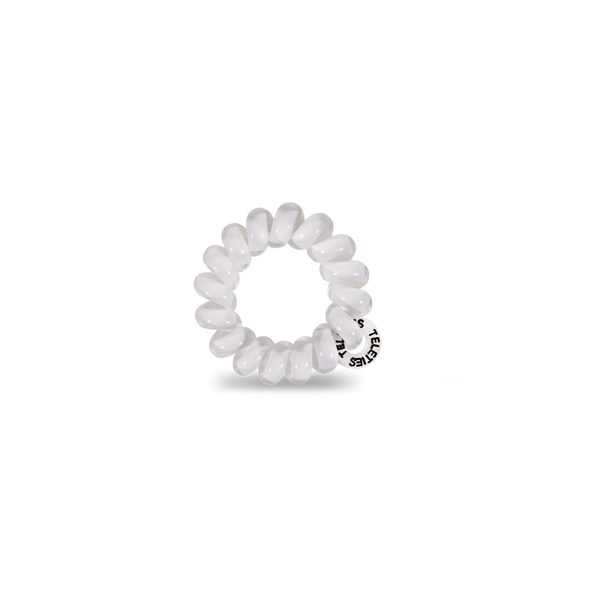 TELETIES - Spiral Hair Coils | Tiny | Coconut White Hair Ties