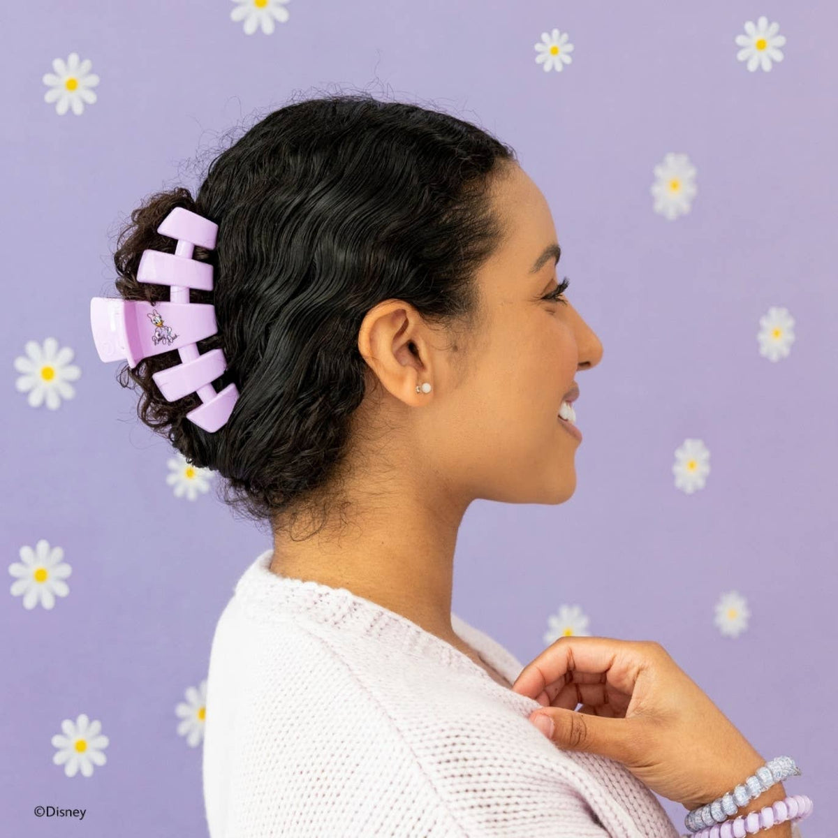 TELETIES - Classic | Daisy Duck | Large Hair Clip