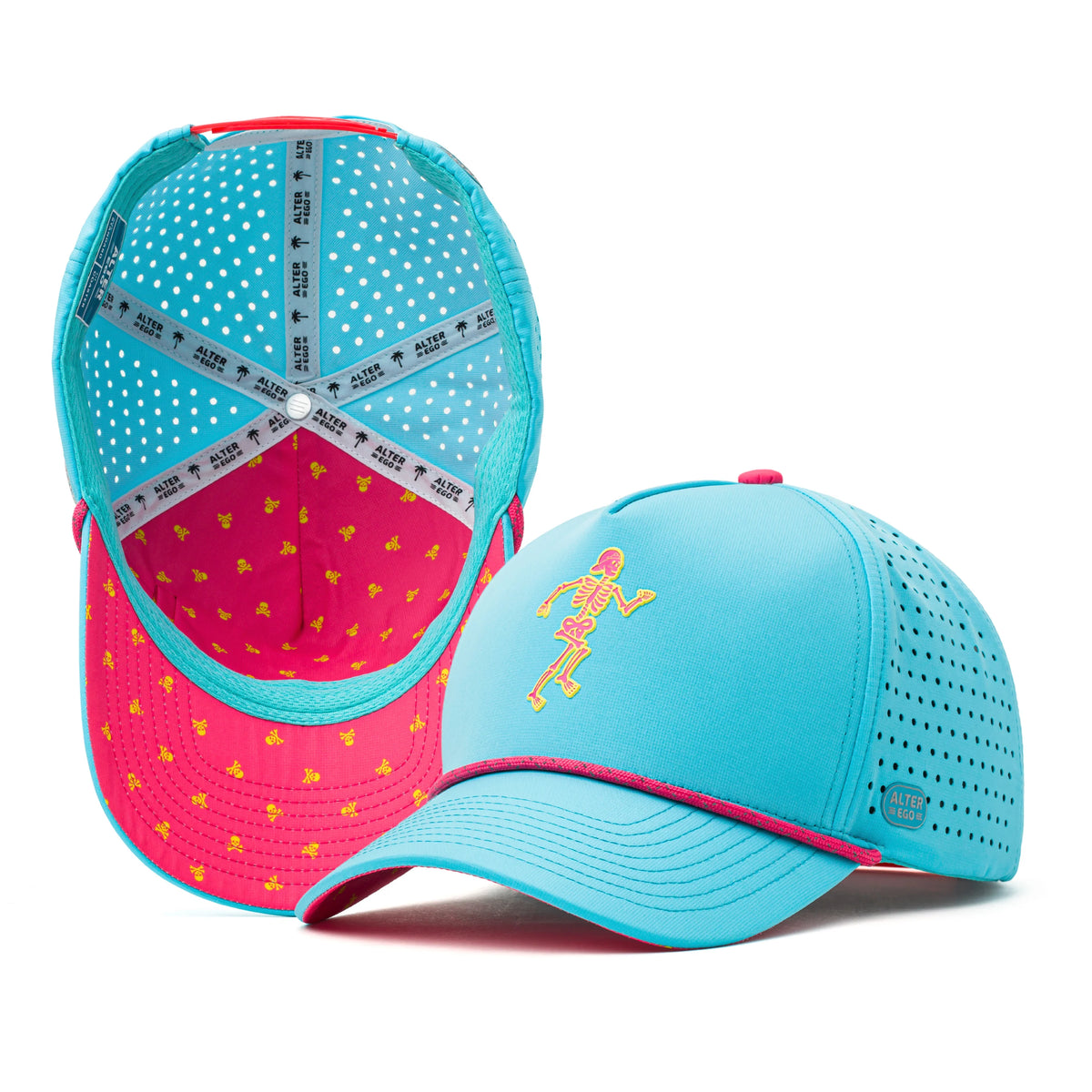 Alter Ego Coastal Aqua Summer Running Skull