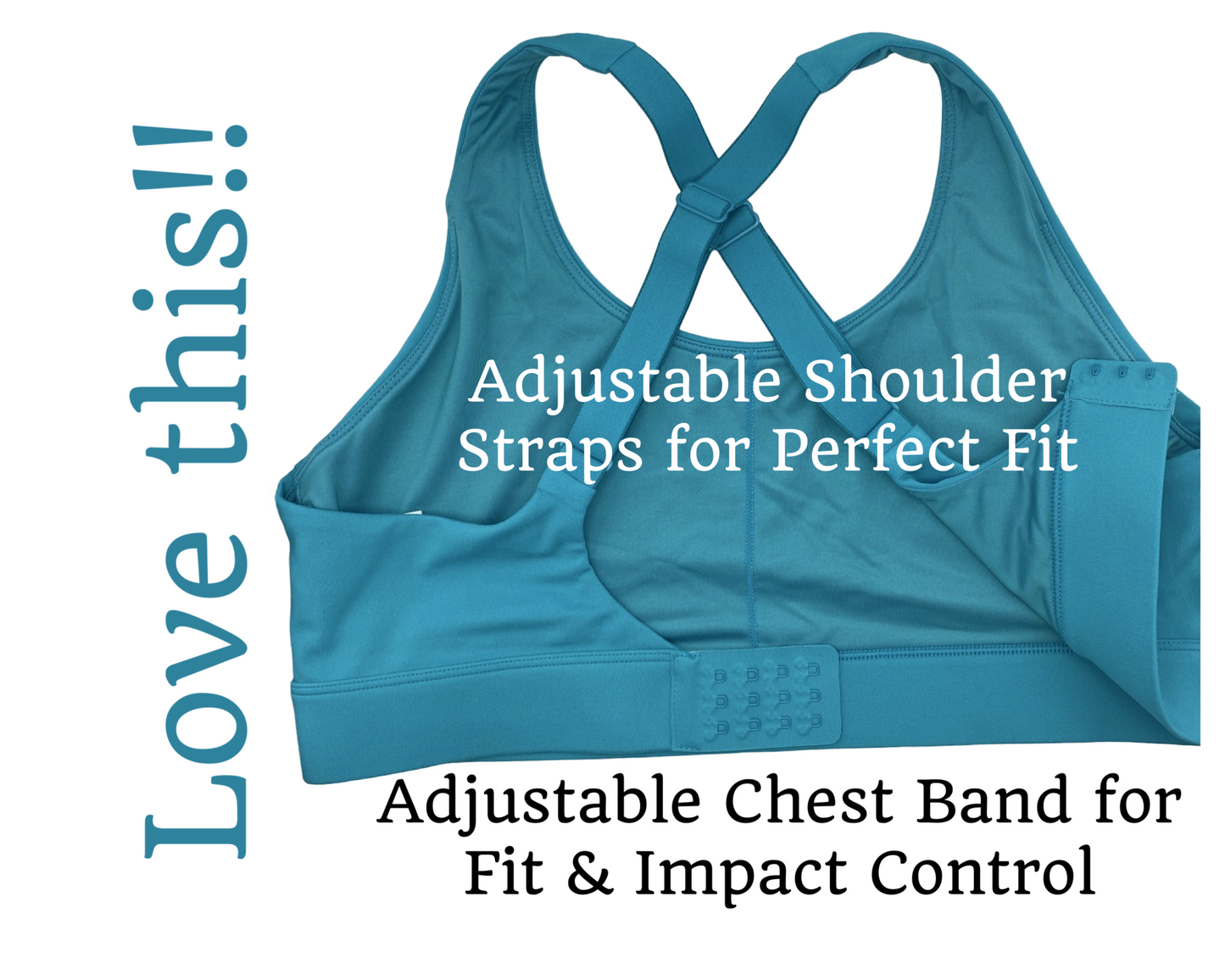 TEAL Perfect Fit Sports Bra