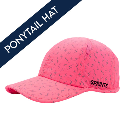 Sprints Ponytail Hat - Neon Flash Pink