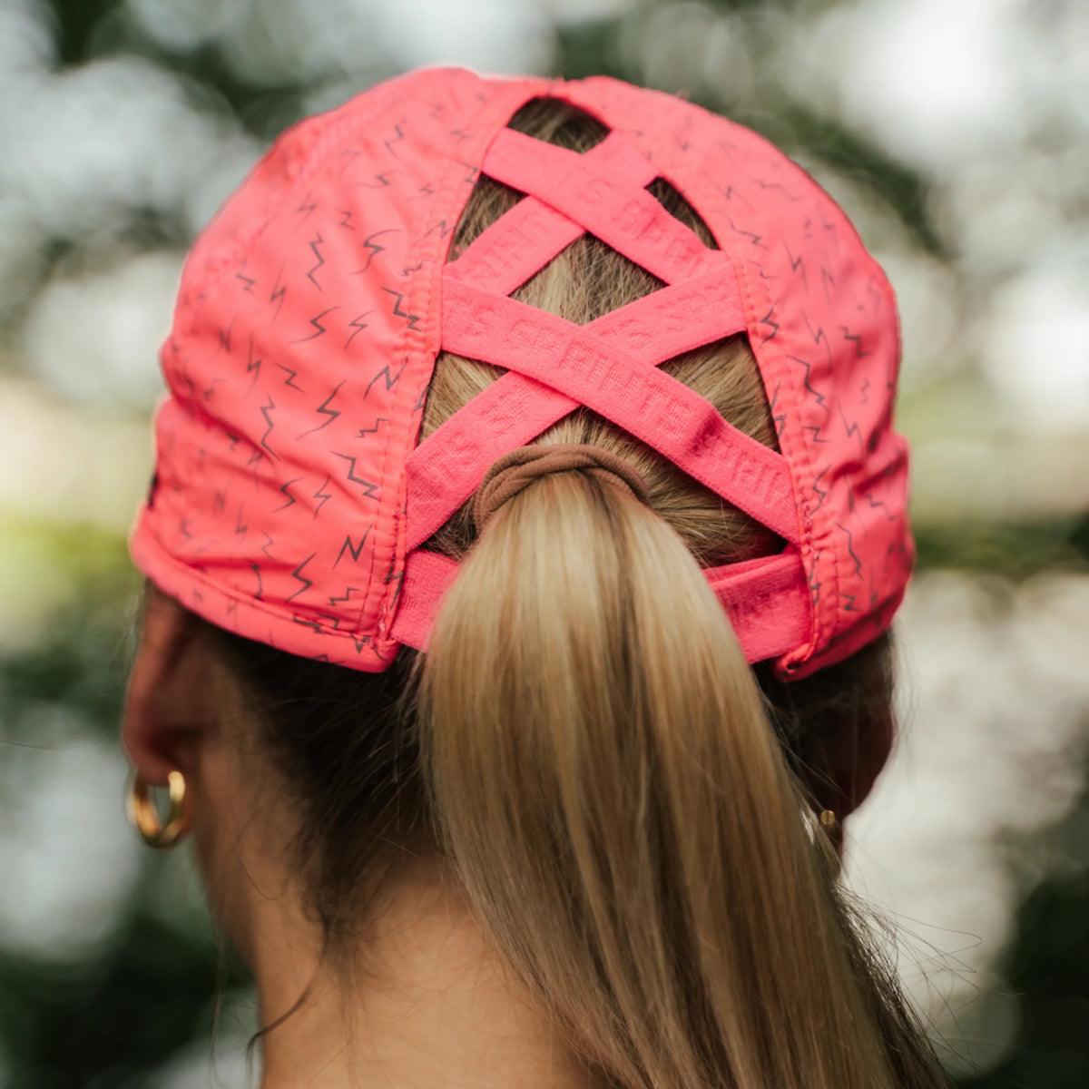 Sprints Ponytail Hat - Neon Flash Pink