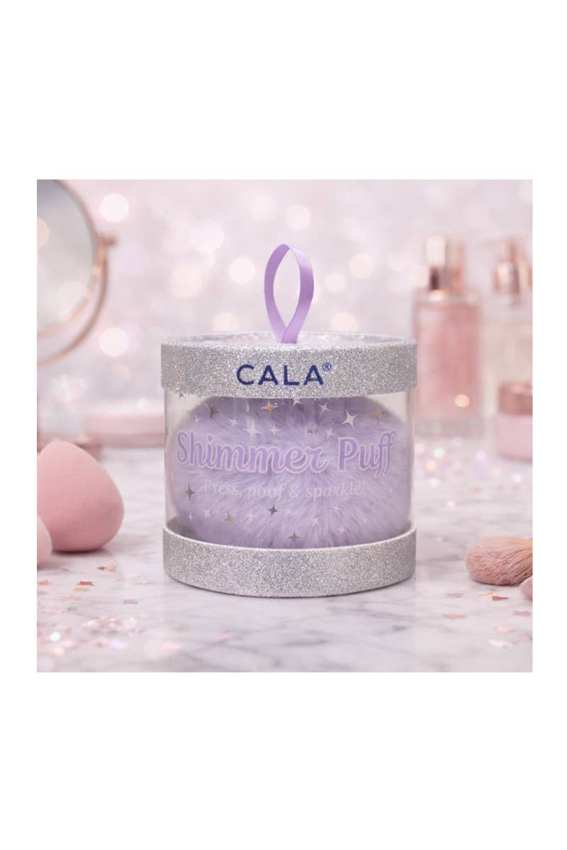PINEAPPLE Beauty - CALA 76052 Lavender Shimmer Puff for Face & Body - 6 pcs