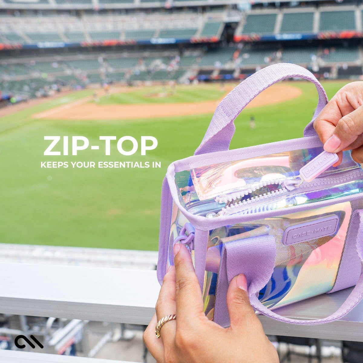 Case-Mate - Case-Mate Clear Stadium Bag: Ballet Pink Bow