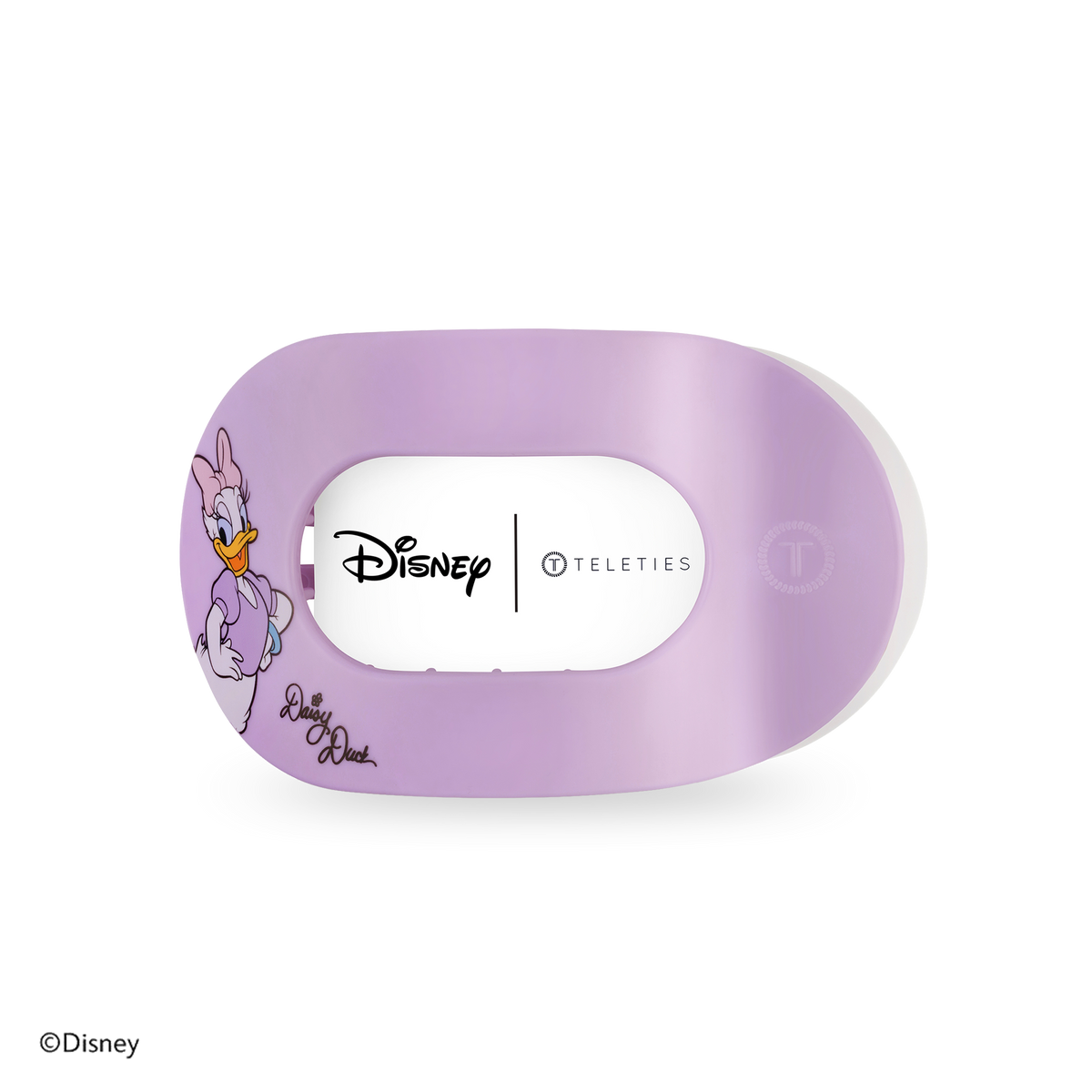 TELETIES - Daisy Duck | Medium | Flat Round Hair Clip