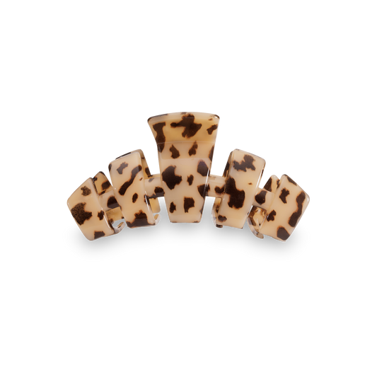 TELETIES - Classic Hair Clip | Medium | Blonde Tortoise