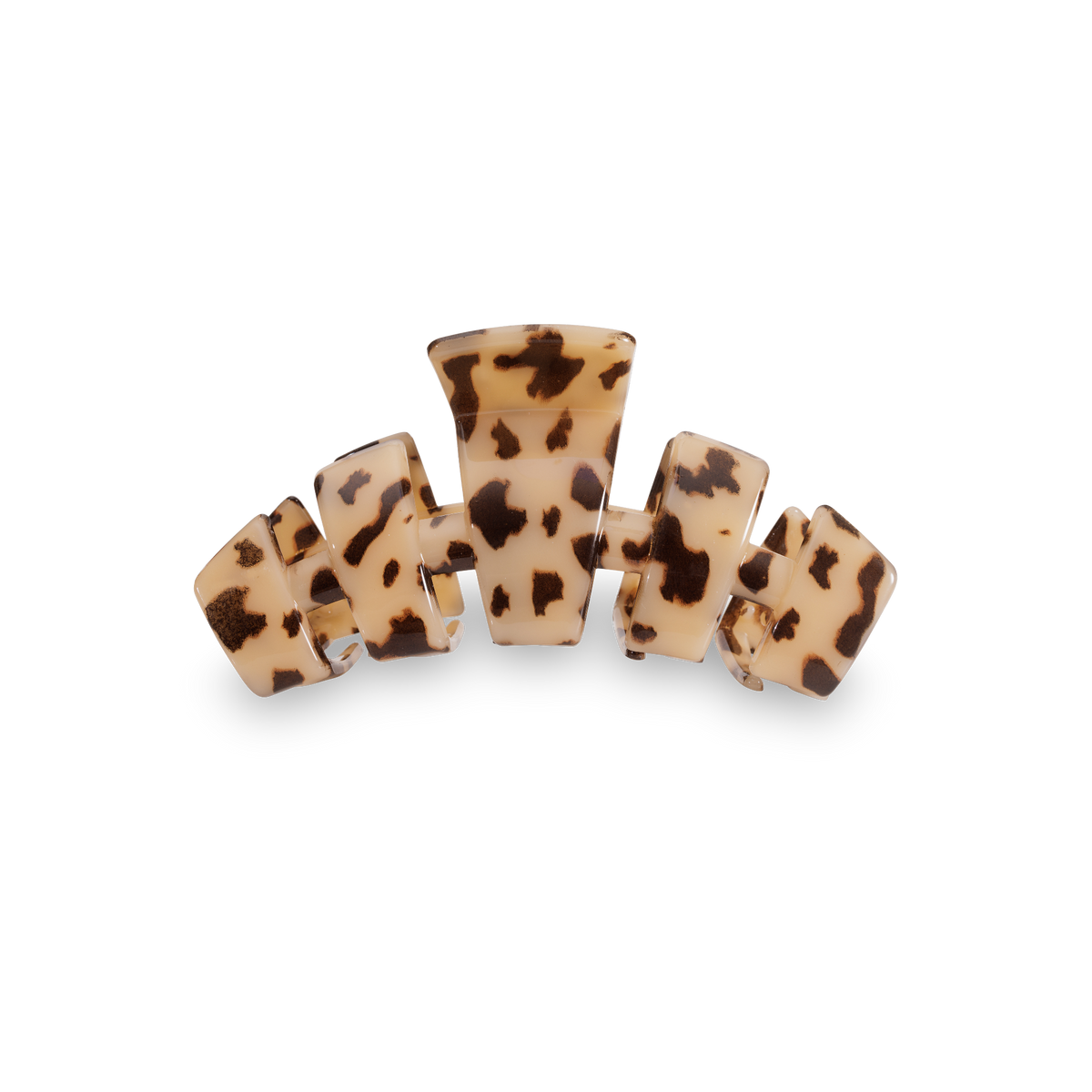 TELETIES - Classic Hair Clip | Large | Blonde Tortoise