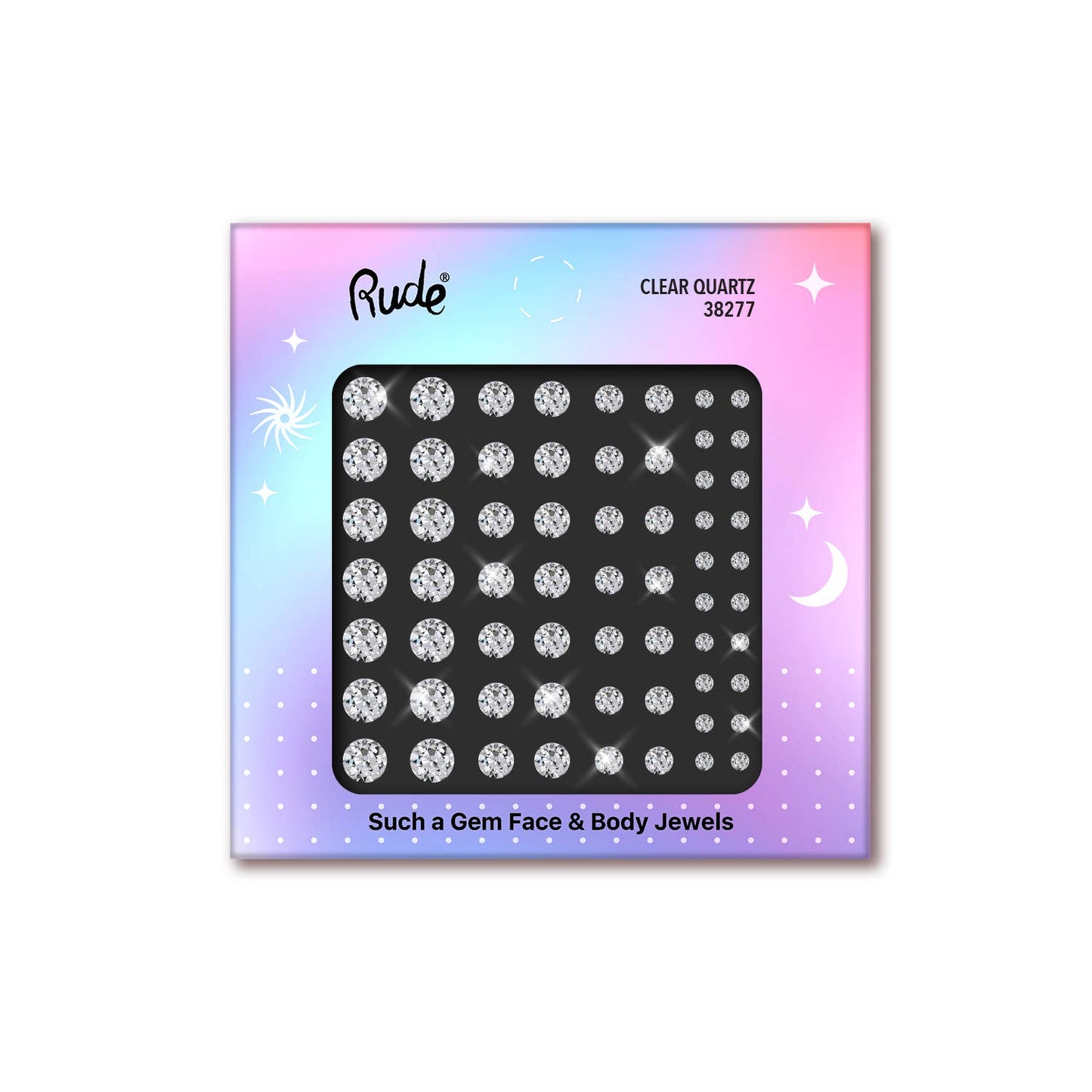 Rude Cosmetics - Such a Gem Face & Body Jewels: Clear Quartz