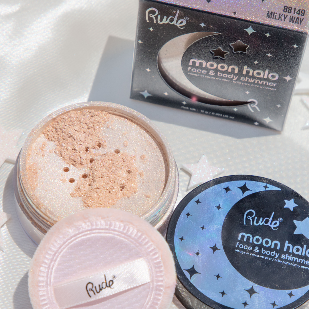 Rude Cosmetics - Moon Halo Face & Body Shimmer: MOONLIT