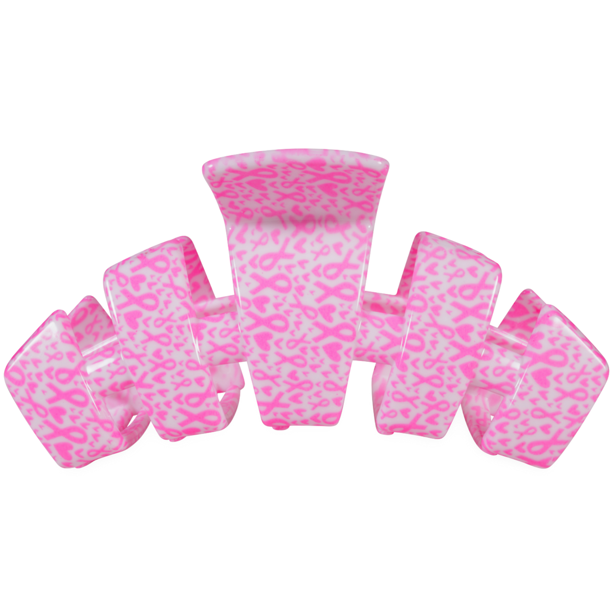 TELETIES - Classic | Breast Cancer Awareness | Large | Claw Clip