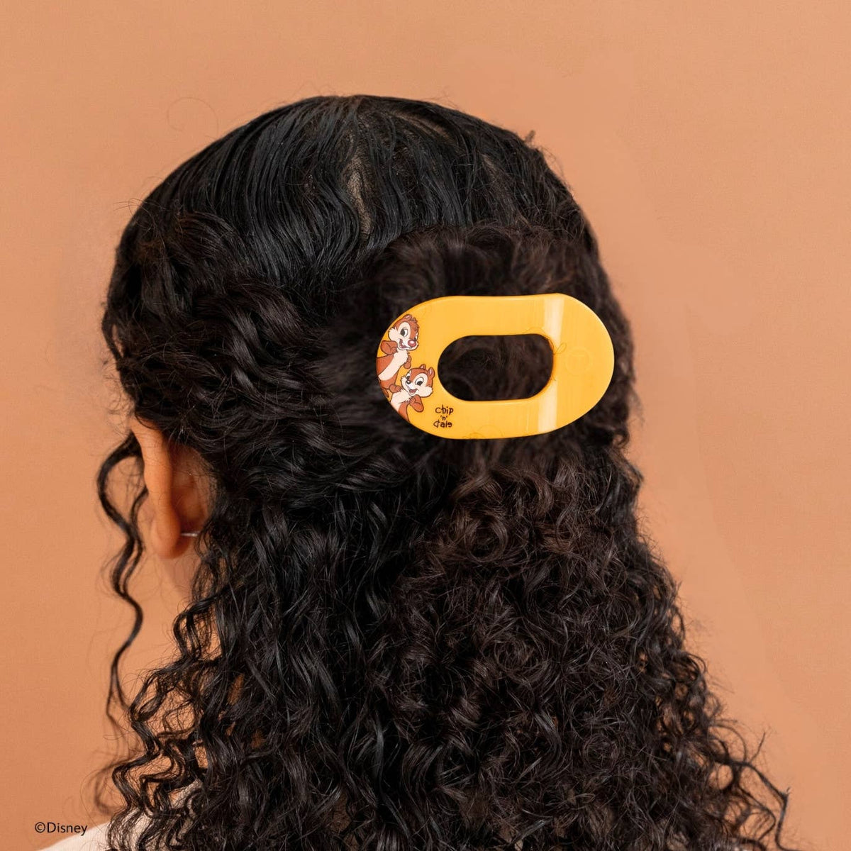 TELETIES - Chip 'N Dale | Small | Flat Round Hair Clip