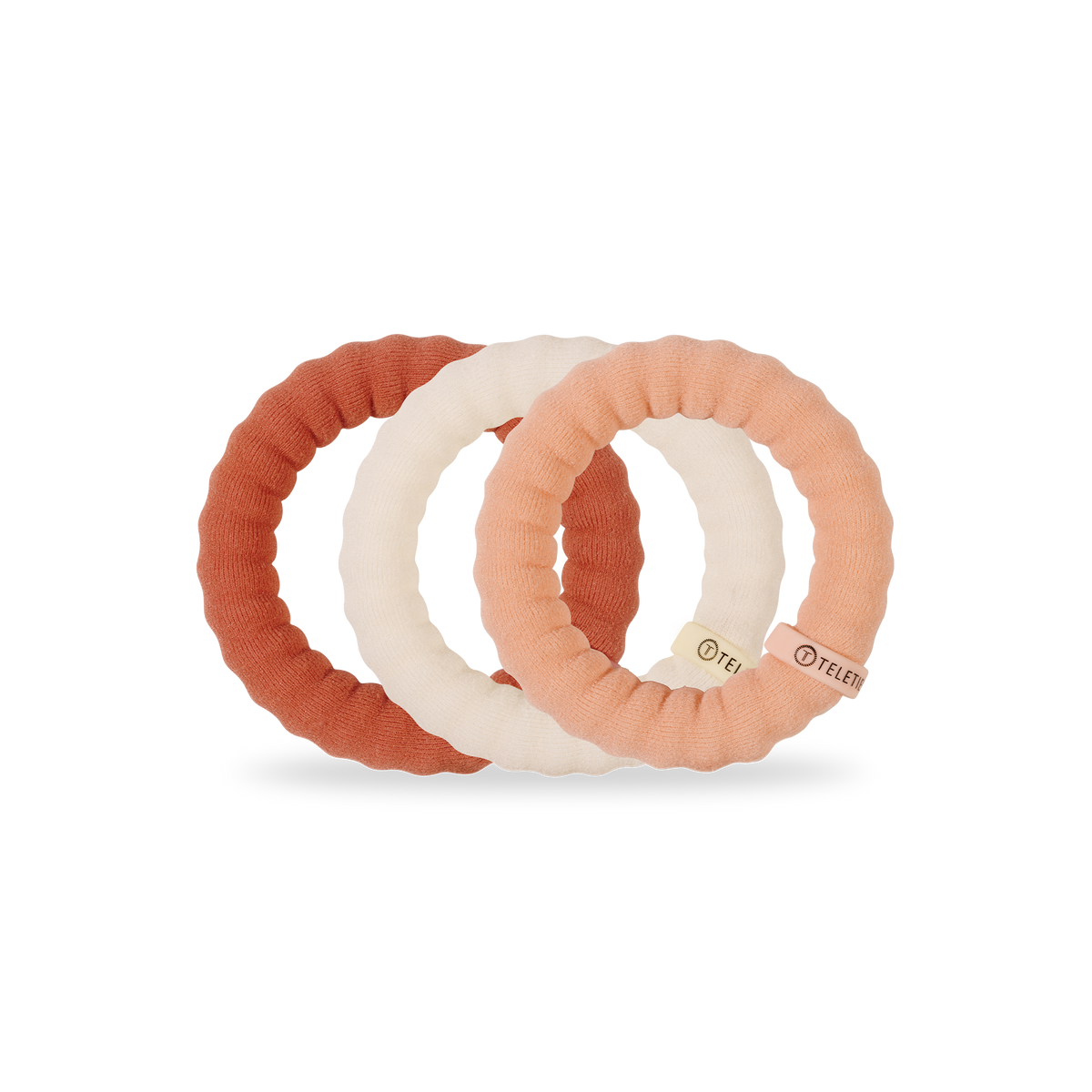 TELETIES - For the Love of Nudes | Large | Nylon Hair Ties